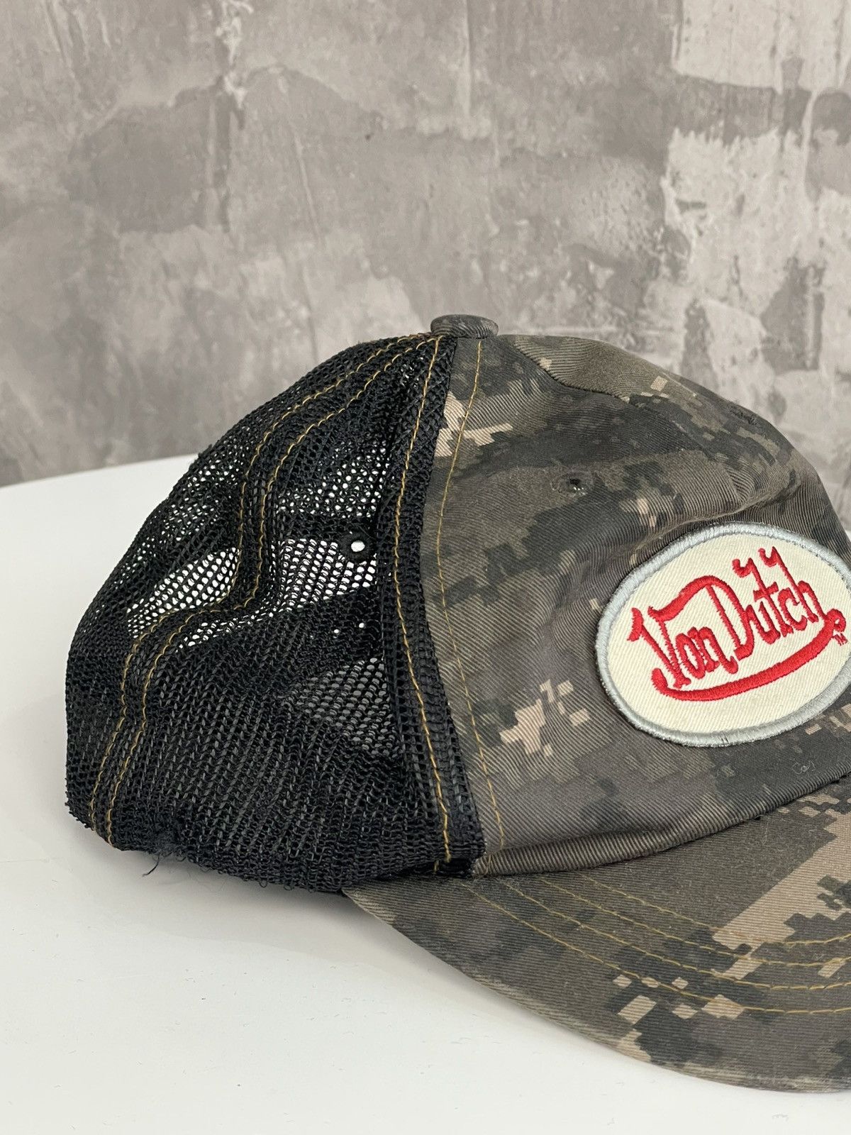 Vintage × Von Dutch Vintage Y2K Von Dutch Camo Cap Size ONE SIZE - 2 Thumbnail