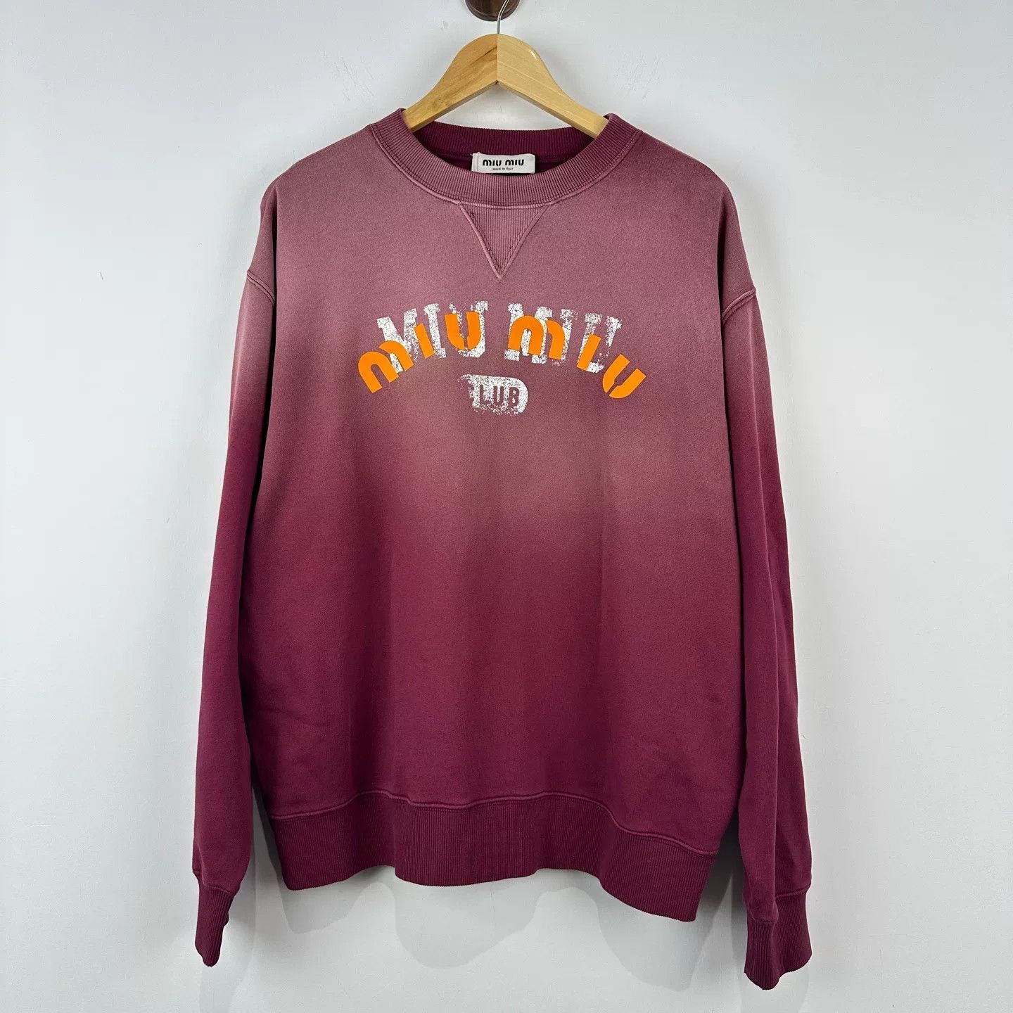 Miu Miu miu miu vintage wash red sweatshirt size S Size US S / EU 44-46 / 1 - 1 Thumbnail