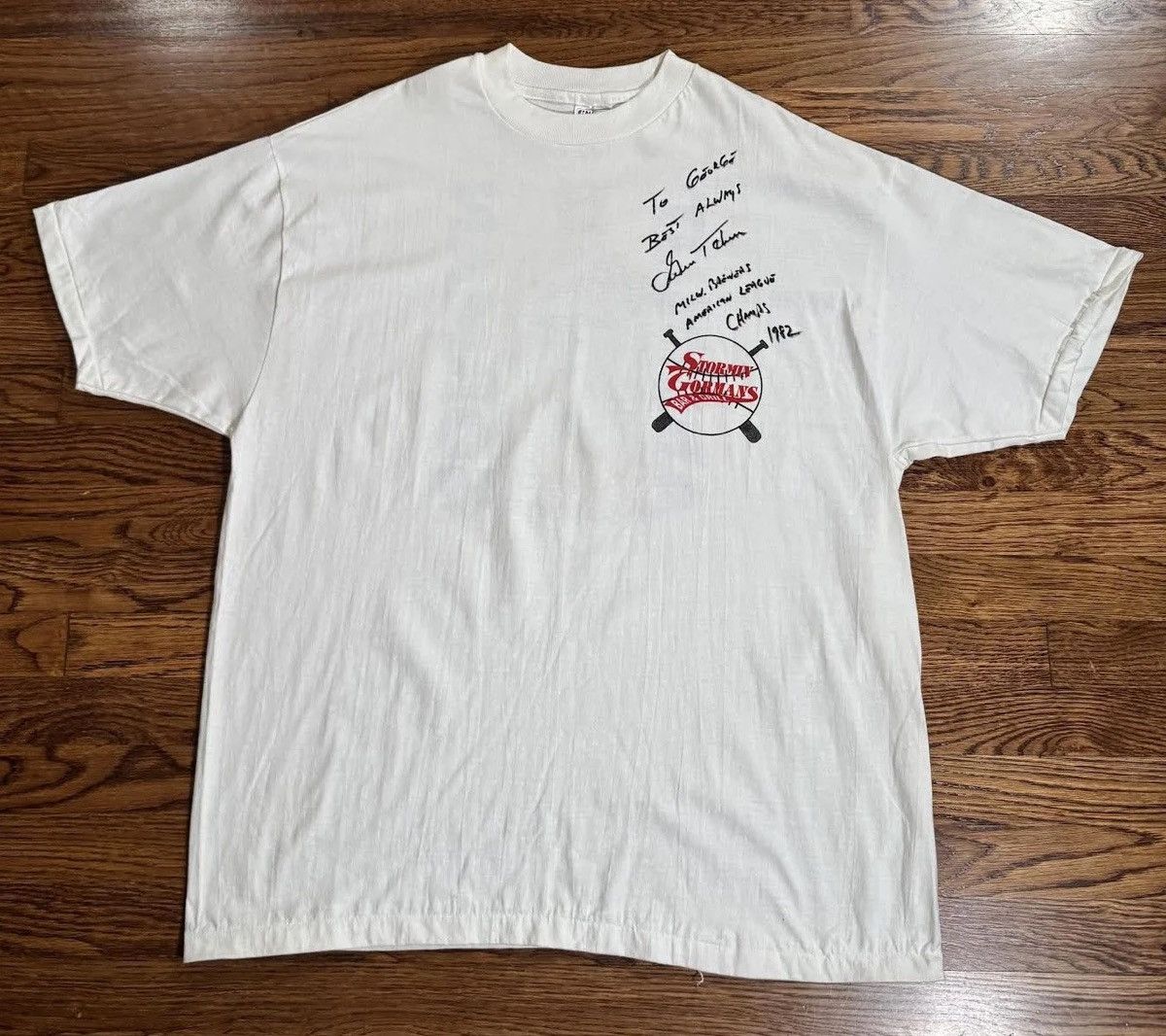 Vintage Vintage Stormin Gormans Absolut Gorman Signed T Shirt XXL Size US XXL / EU 58 / 5 - 4 Thumbnail