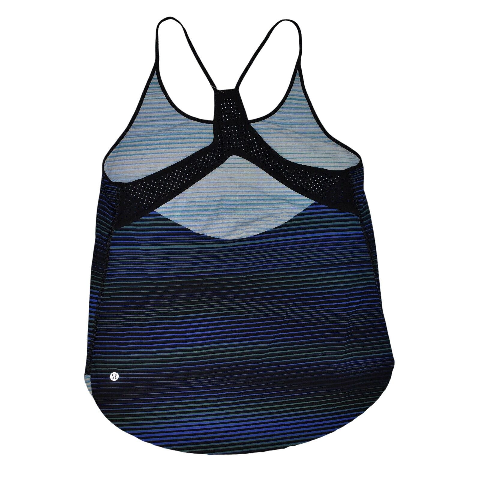 Lululemon LULULEMON ATHLETICA Striped To Tide Racerback Tank Top Sz 6 Size M / US 6-8 / IT 42-44 - 6 Thumbnail