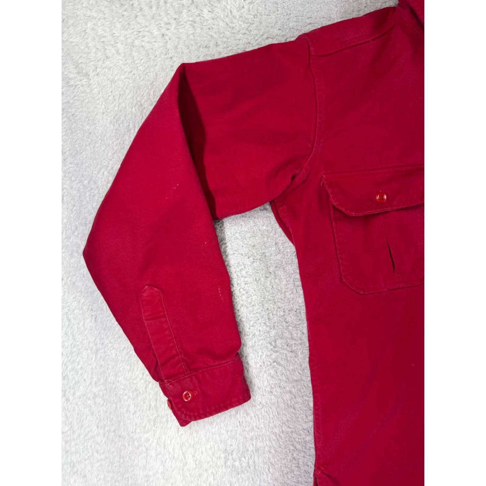 Vintage Cabela's Shirt Men Medium Red Button-Down Long Sleeve Collared USA Theme Pockets All Seasons 100% Cotton Mens Size US M / EU 48-50 / 2 - 5 Thumbnail