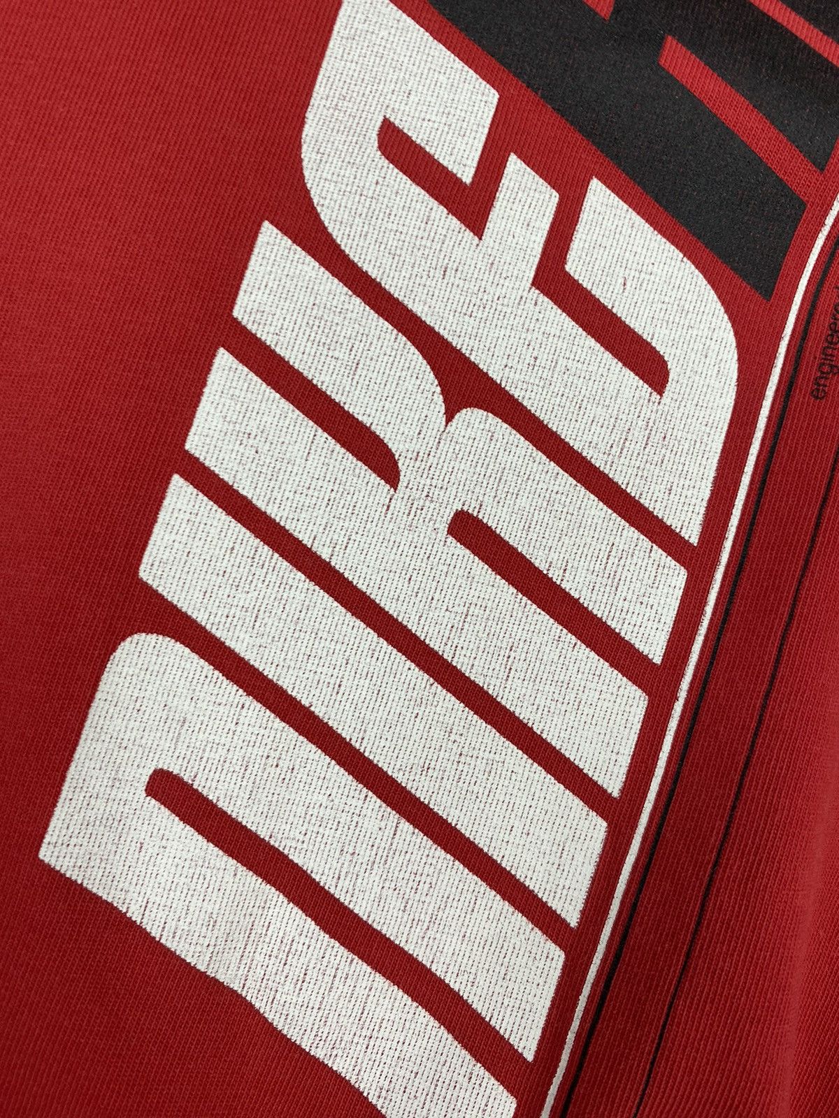 Nike × Vintage Vintage Nike Air Y2K Drill Big Logo Tee T Shirt Size US M / EU 48-50 / 2 - 7 Thumbnail