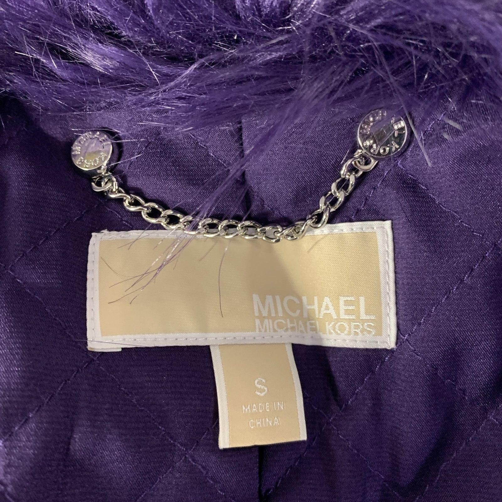 Michael Kors MICHAEL by MICHAEL KORS S Faux Fur Modacrylic Blend Coat Size S / US 4 / IT 40 - 5 Thumbnail