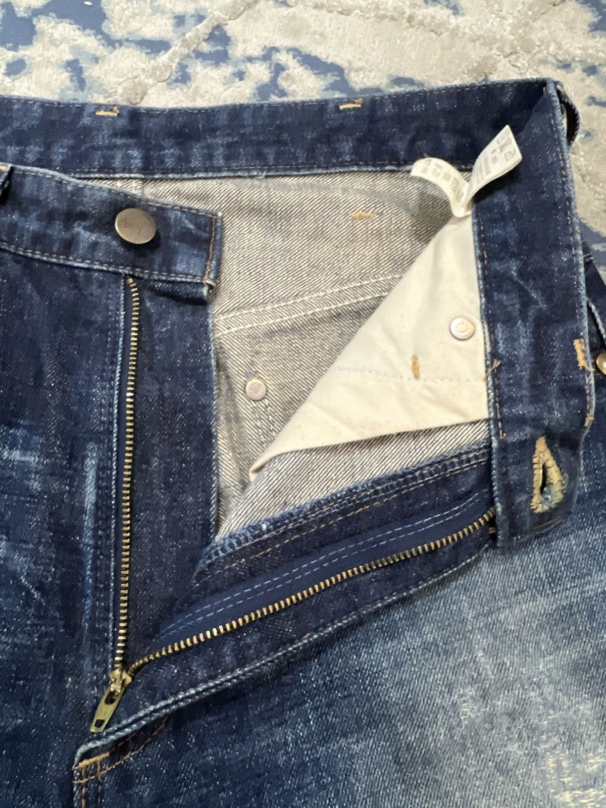 Japanese Brand Vintage 90 Wrangler Selvedge Red Line Jeans Denim Size US 30 / EU 46 - 7 Thumbnail