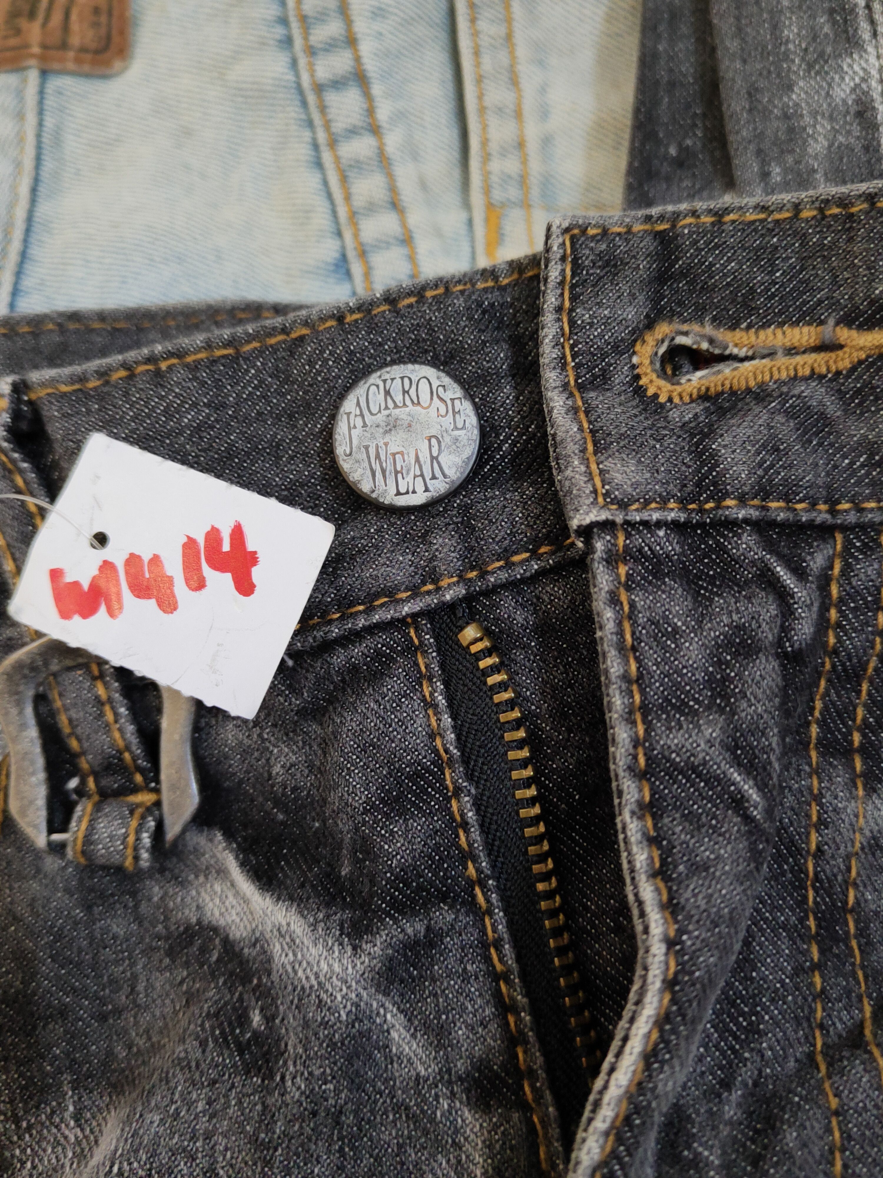 JACKROSE Jack Rose Black faded Distressed Ripped Jeans #W1414 Size US 30 / EU 46 - 17 Thumbnail