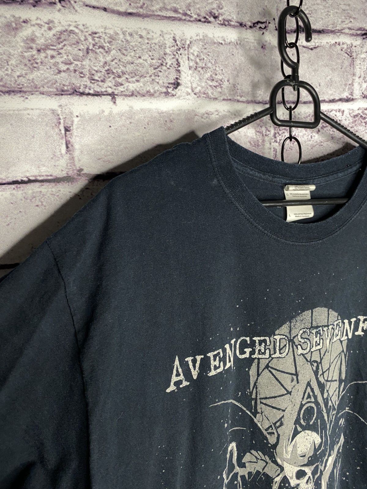 Band Tees Men's Vintage Band Tee Avenged Sevenfold Skull Sword Promo Size US L / EU 52-54 / 3 - 5 Thumbnail