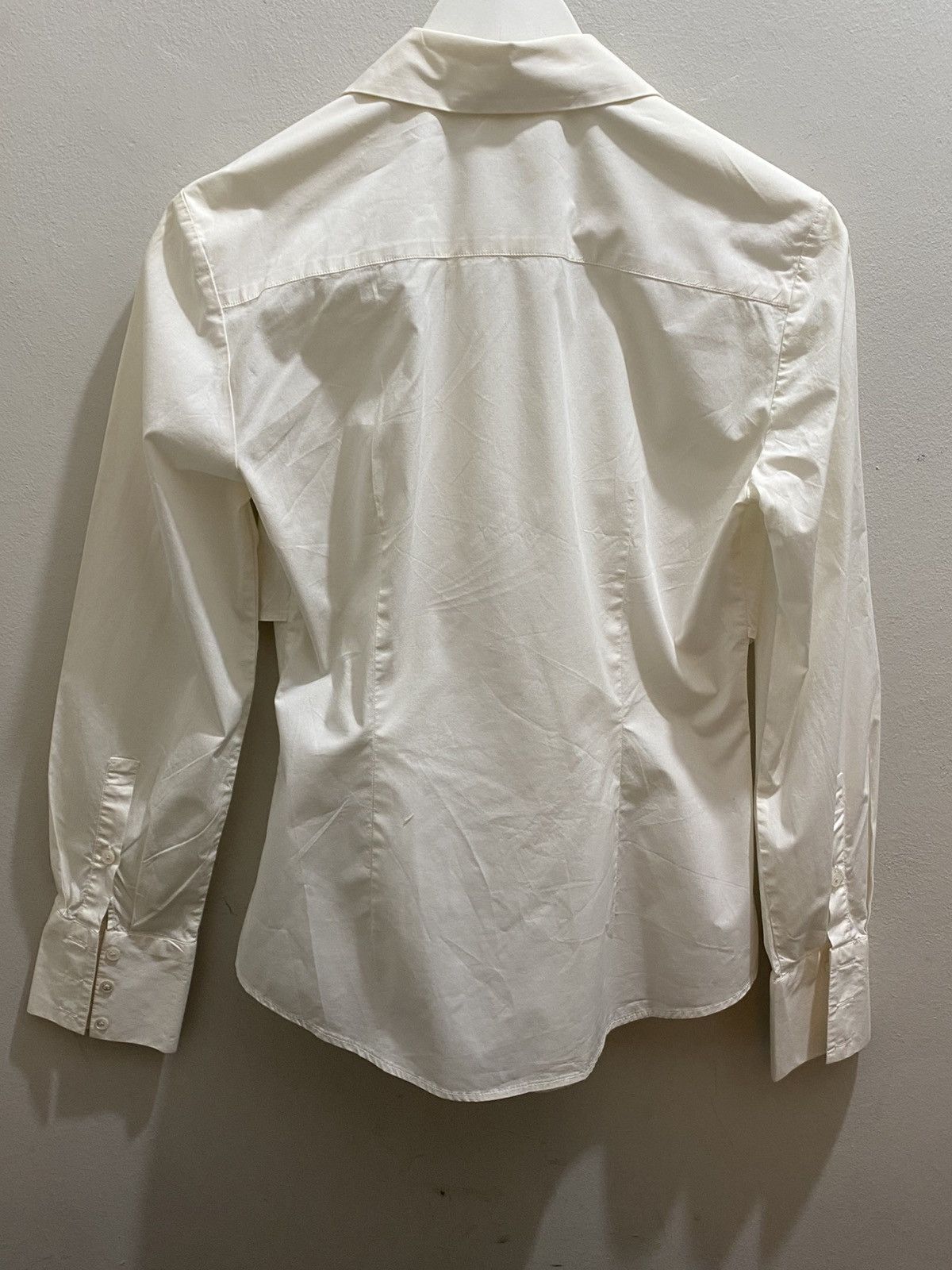 Marella MARELLA WHITE COTTON SHIRT Size M / US 6-8 / IT 42-44 - 2 Thumbnail