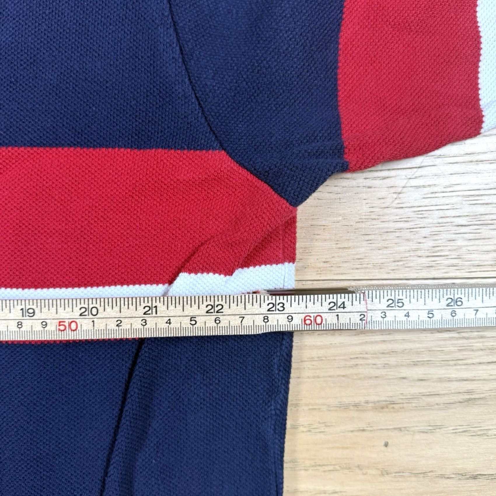 Polo Ralph Lauren VINTAGE Polo Ralph Lauren Rugby Shirt Mens 2XL Blue Stripe Short Sleeve Polo USA Cotton Size US XXL / EU 58 / 5 - 6 Thumbnail