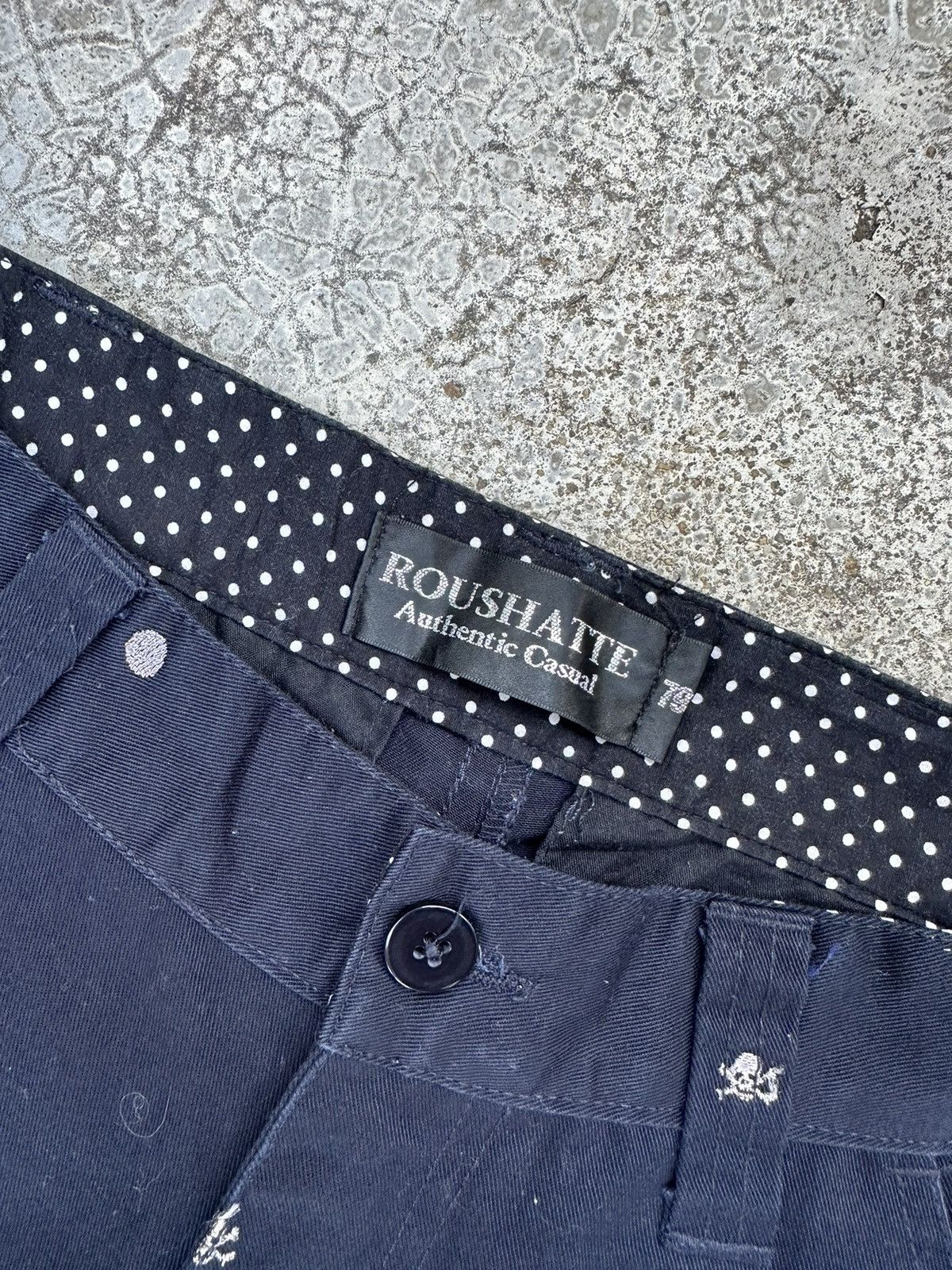 14th Addiction Roushatte Skull Punk Monogram Denim F67 Size US 28 / EU 44 - 6 Thumbnail