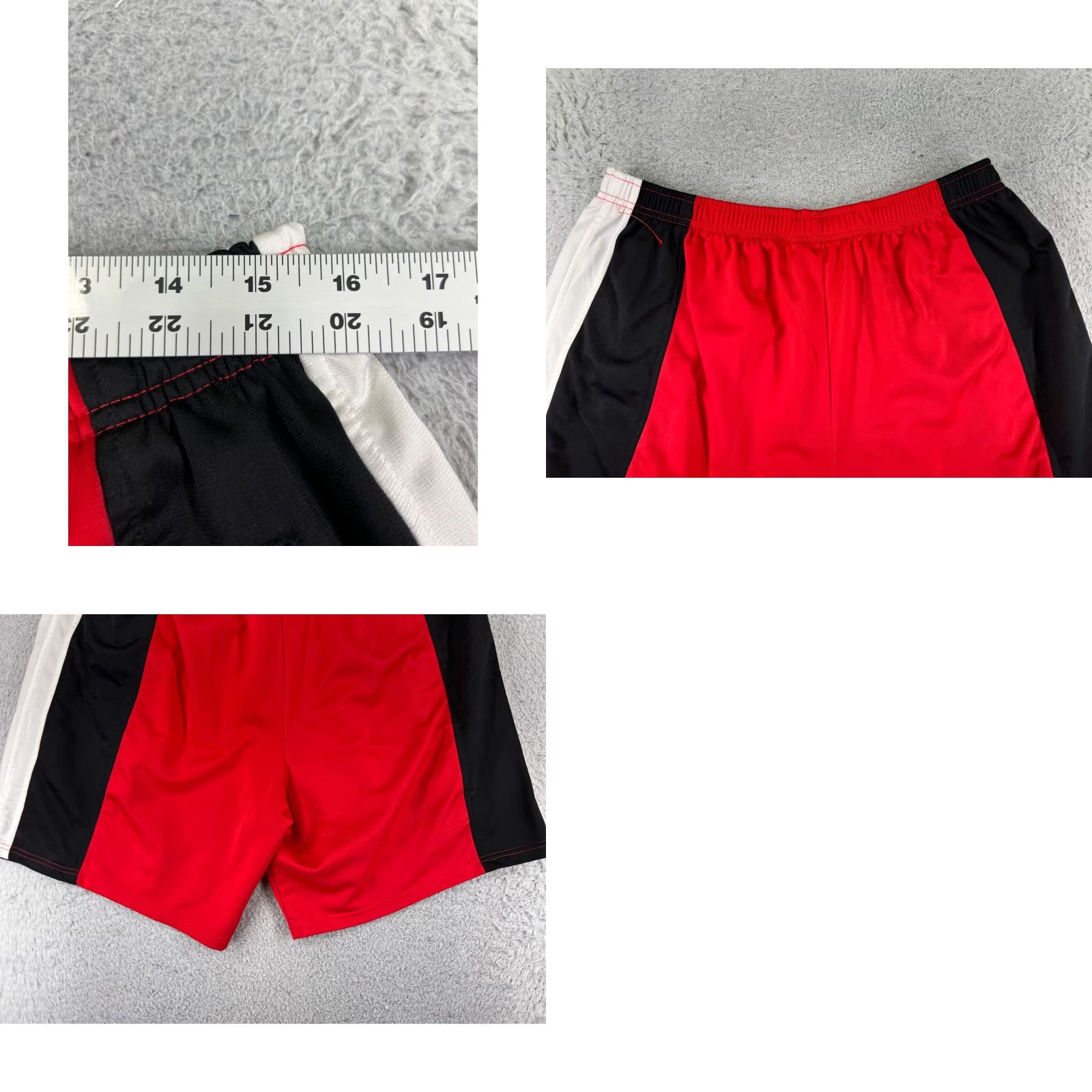 Vintage Columbia Men Shorts Regular Nylon Polyester Red White Black 100% Polyester Basketball Gym Size US 33 - 9 Thumbnail