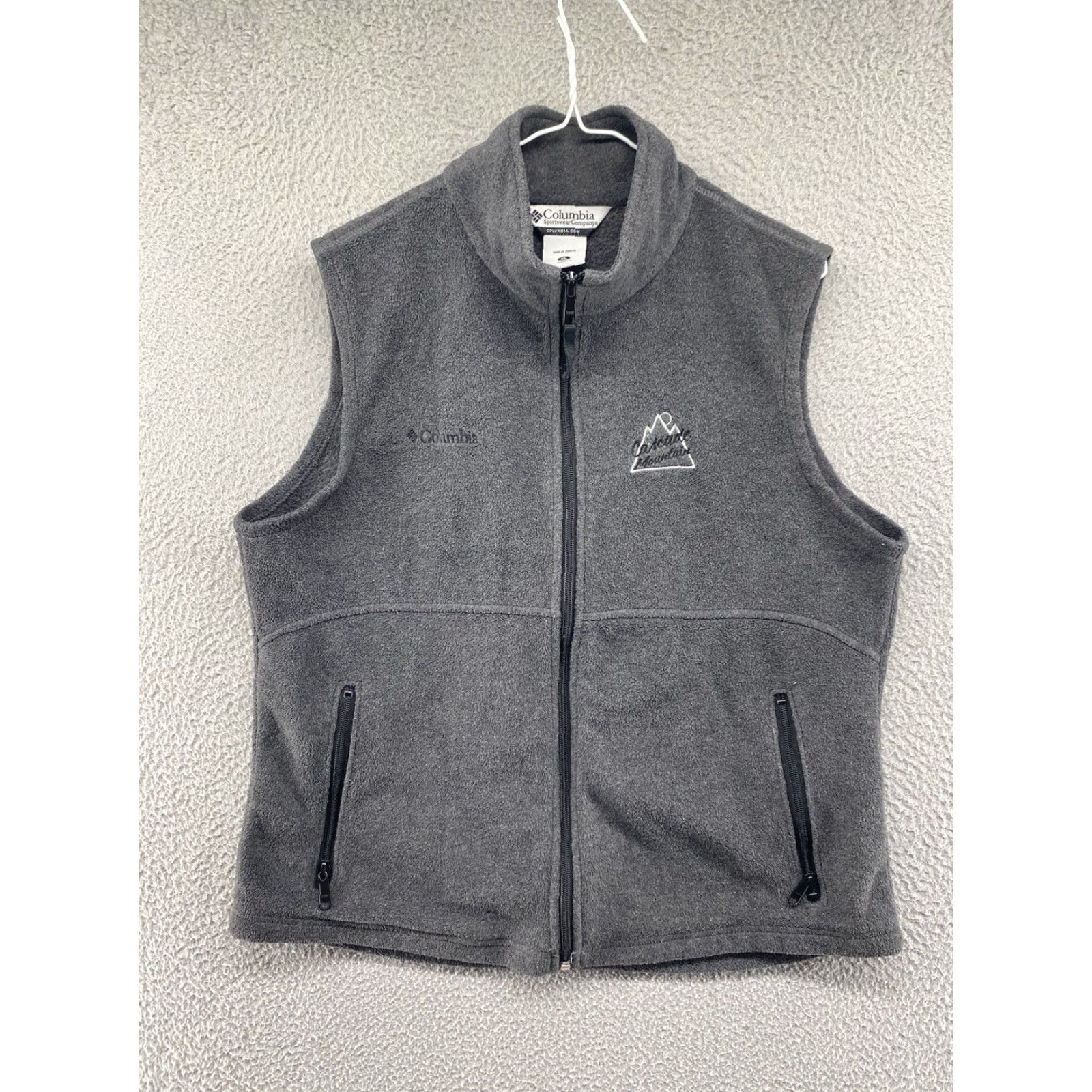 Vintage Columbia Cascade Mountain Ski Resort Fleece Vest Full Zip Women’s XL Gray Size XL / US 12-14 / IT 48-50 - 2 Thumbnail