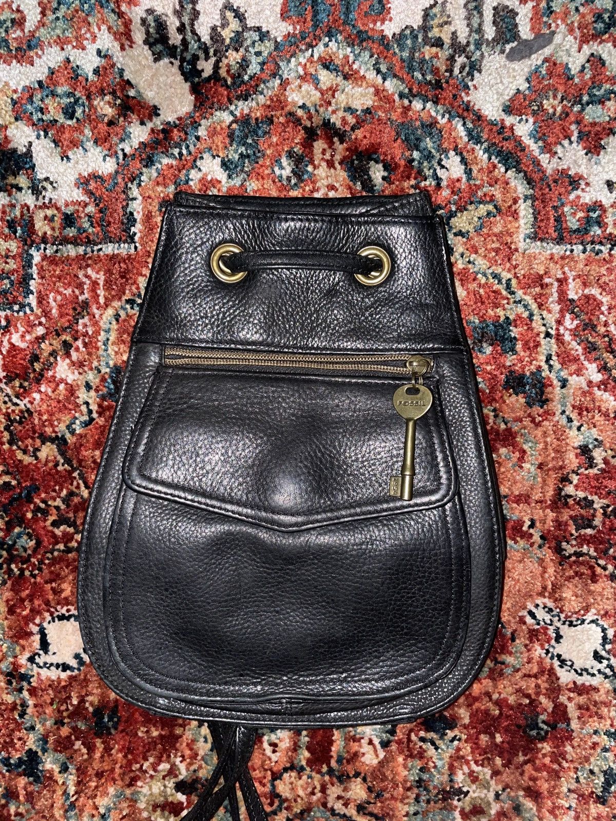 Fossil Vintage Fossil Leather Backpack Size ONE SIZE - 1 Thumbnail