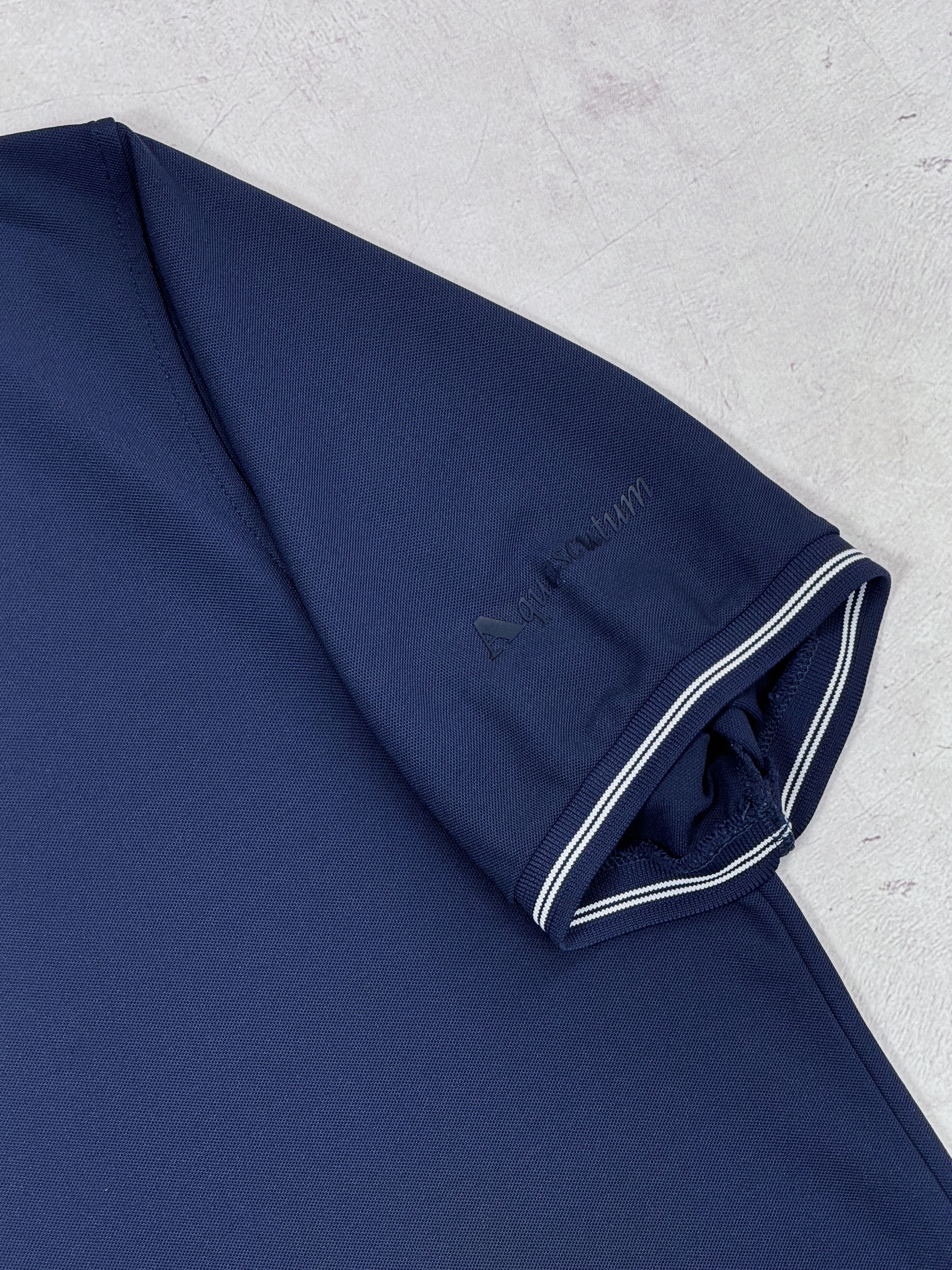 Aquascutum Aquascutum London Polo T-Shirt Dark Blue & Chek Collar Size US L / EU 52-54 / 3 - 8 Thumbnail
