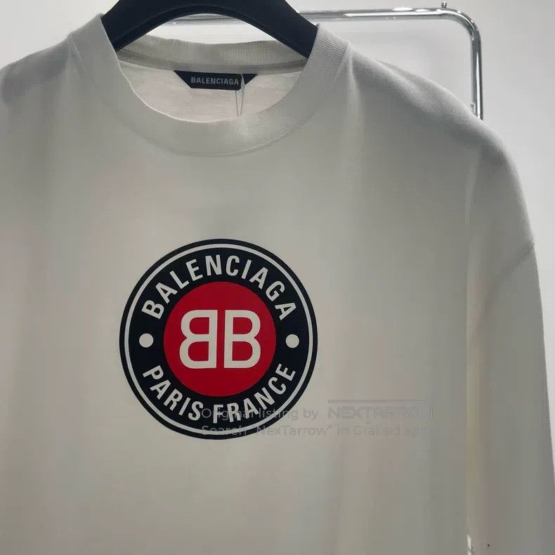 Balenciaga Balenciaga Chest Double B Logo Ring Short Sleeve T-Shirt Size US S / EU 44-46 / 1 - 2 Thumbnail