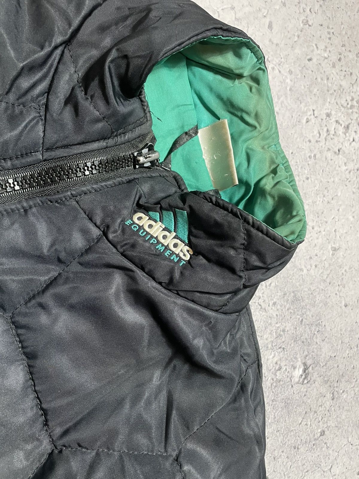 Adidas × Vintage Vintage 90's Adidas Equipment Parka Jacket Big Logo Rare Size US L / EU 52-54 / 3 - 7 Thumbnail