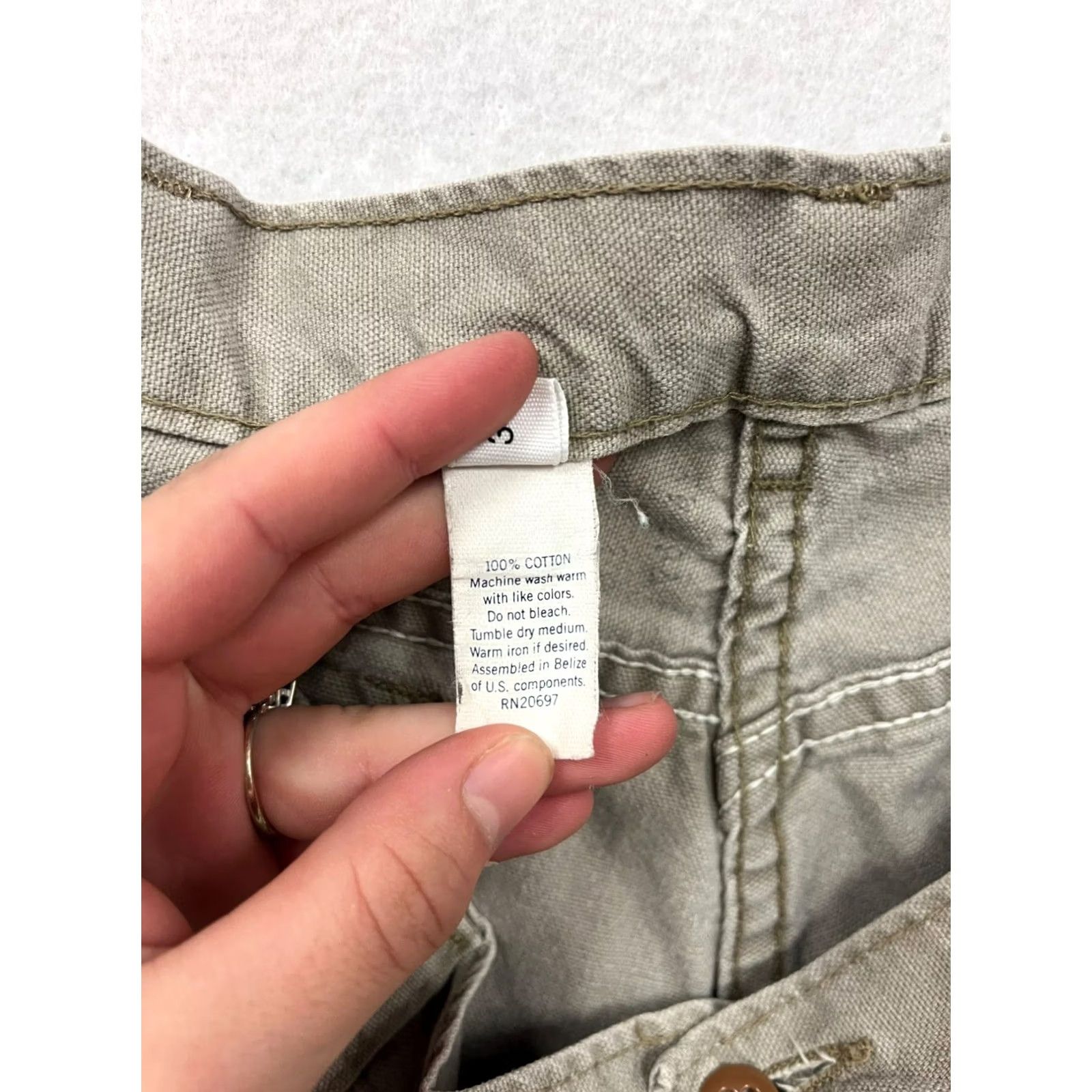 Vintage Mens Harbor One Shorts Chino Khaki 34 Casual Cotton Regular Mens 34 Size US 34 / EU 50 - 4 Thumbnail