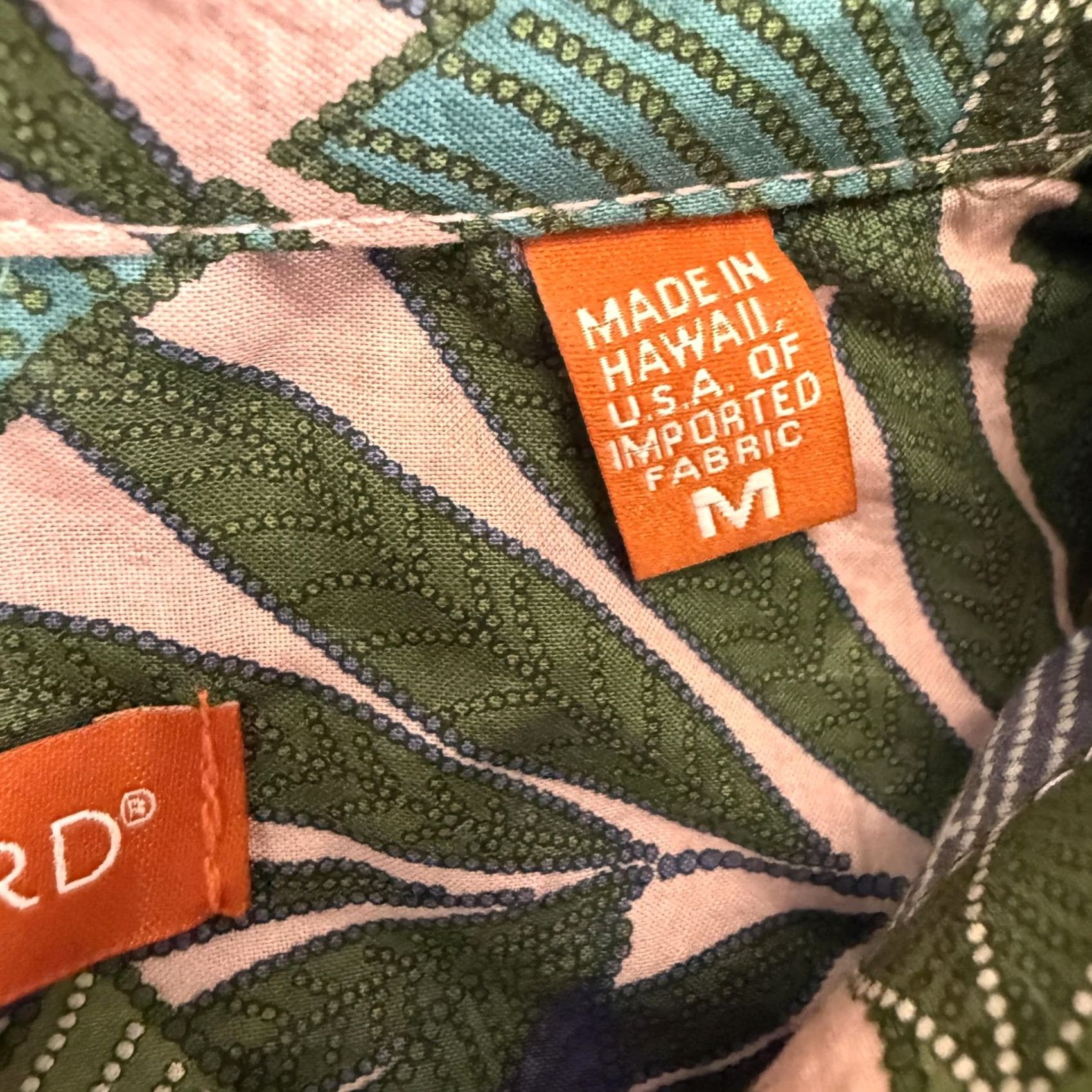 Tori Richard Tori Richard Shirt Mens M Multicolor Leaf Hawaiian Short Sleeve Button Up Size US M / EU 48-50 / 2 - 5 Thumbnail