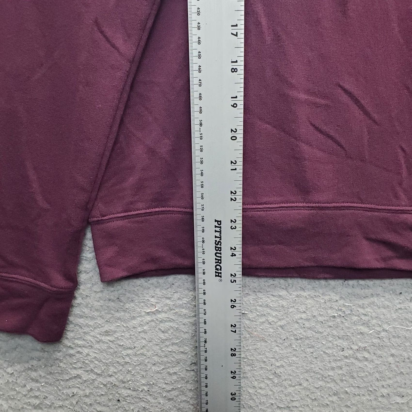 Victoria's Secret Victoria's Secret PINK Sweatshirt Womens L Burgundy 1/4 Zip Sherpa-Lined Collar Zip Pullover Size L / US 10 / IT 46 - 3 Thumbnail