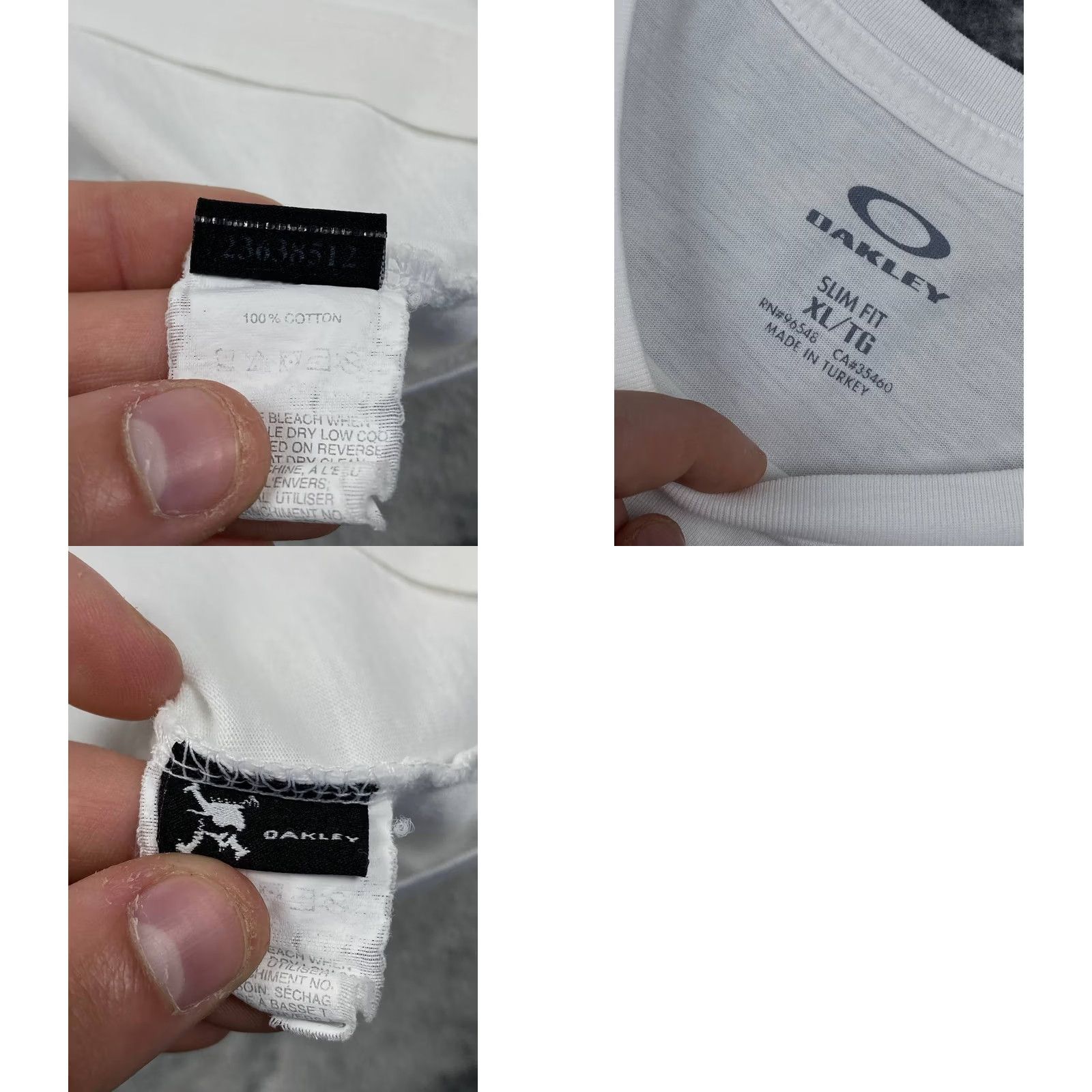 Oakley VINTAGE Oakley T Shirt Mens XL White Logo 3D Big Size US XL / EU 56 / 4 - 9 Thumbnail