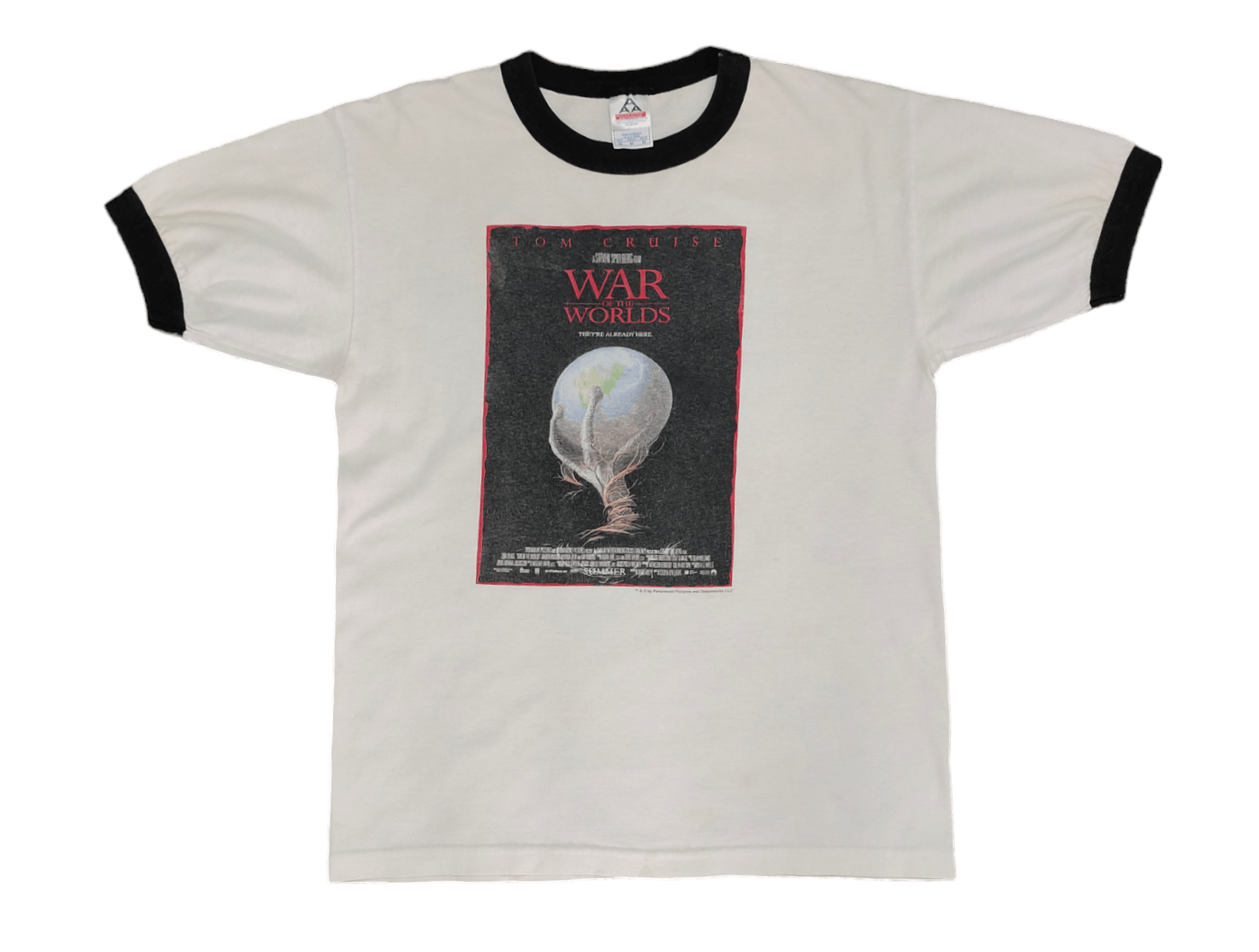 Sci-Fi Fantasy Vintage 00s Tom Cruise War Of The Worlds 2005 Movie T-Shirt Size US M / EU 48-50 / 2 - 2 Thumbnail