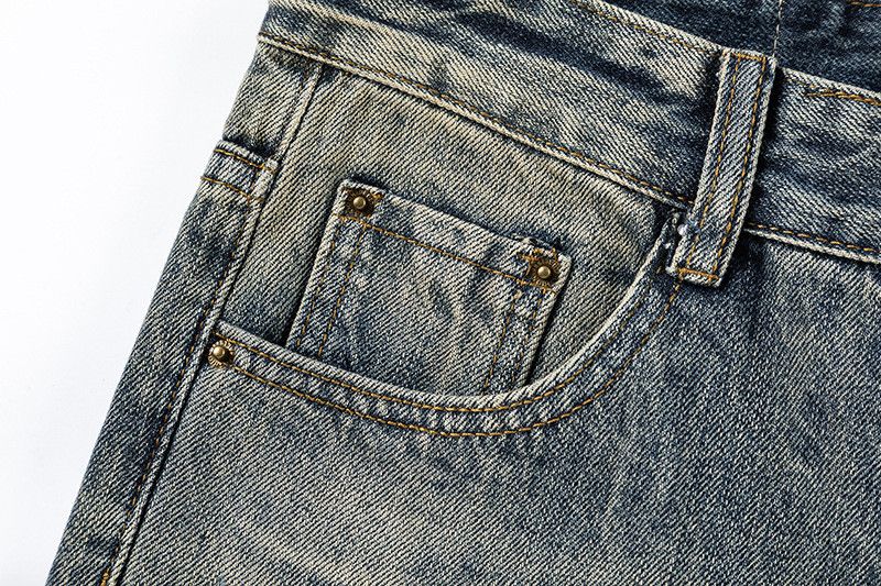 Vintage American high street Vibe vintage washed distressed jeans Size US 32 / EU 48 - 4 Thumbnail