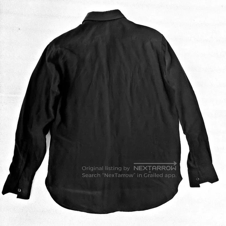 Saint Laurent Paris SAINT LAURENT 14FW Silk Black Shirt. Size XS / US 0-2 / IT 36-38 - 7 Thumbnail