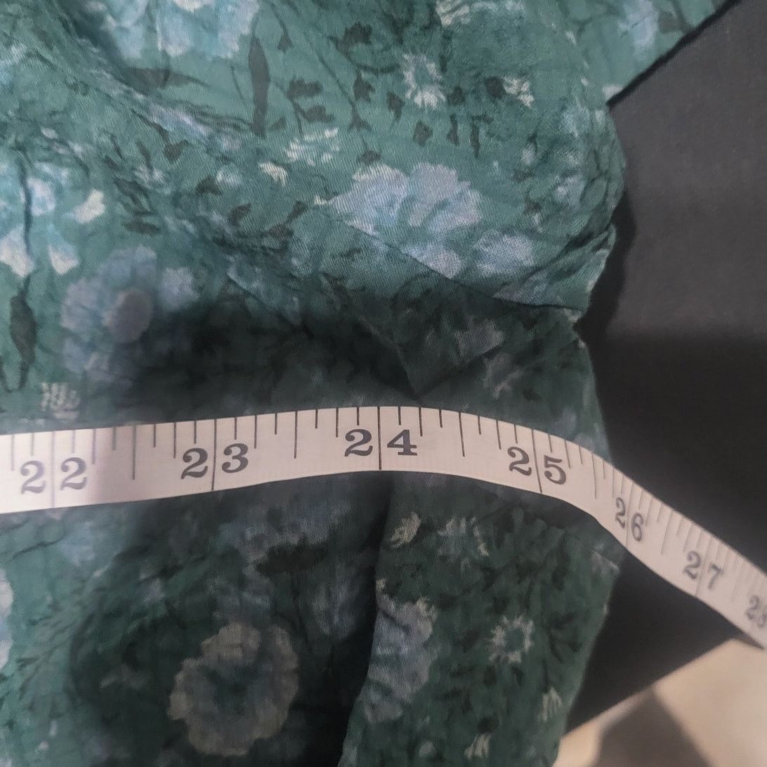 Madewell Madewell Seersucker Sweetheart Wrap Top - Woodland Floral 3X Size 3XL / US 20-22 - 6 Thumbnail