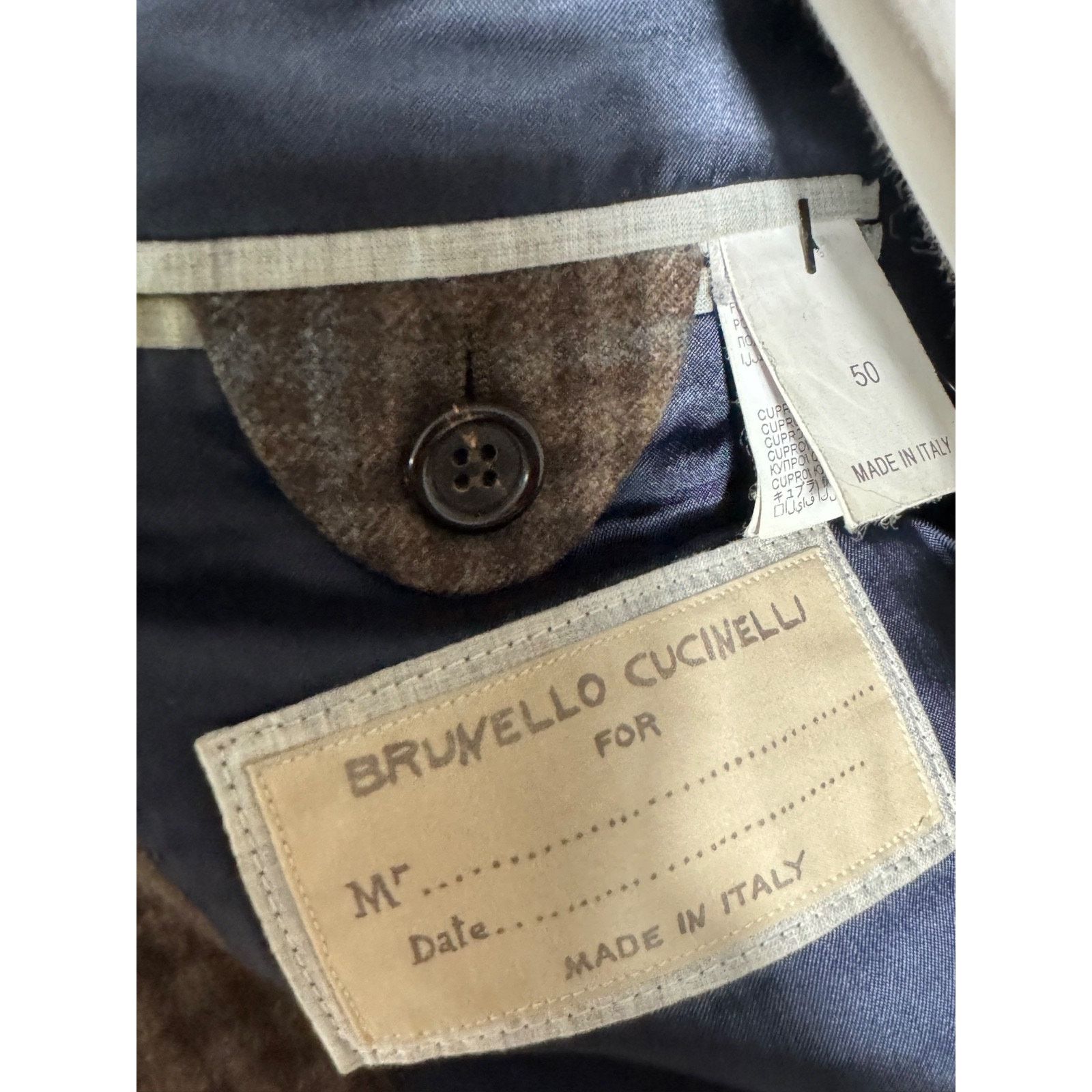 Brunello Cucinelli Brunello cucinelli Brown Rust Checked Blazer Tweed Cashm 40R Size 40R - 3 Thumbnail