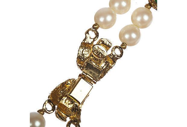 Designer Mimi di N Faux-Pearl & Jade Necklace Size ONE SIZE - 6 Thumbnail