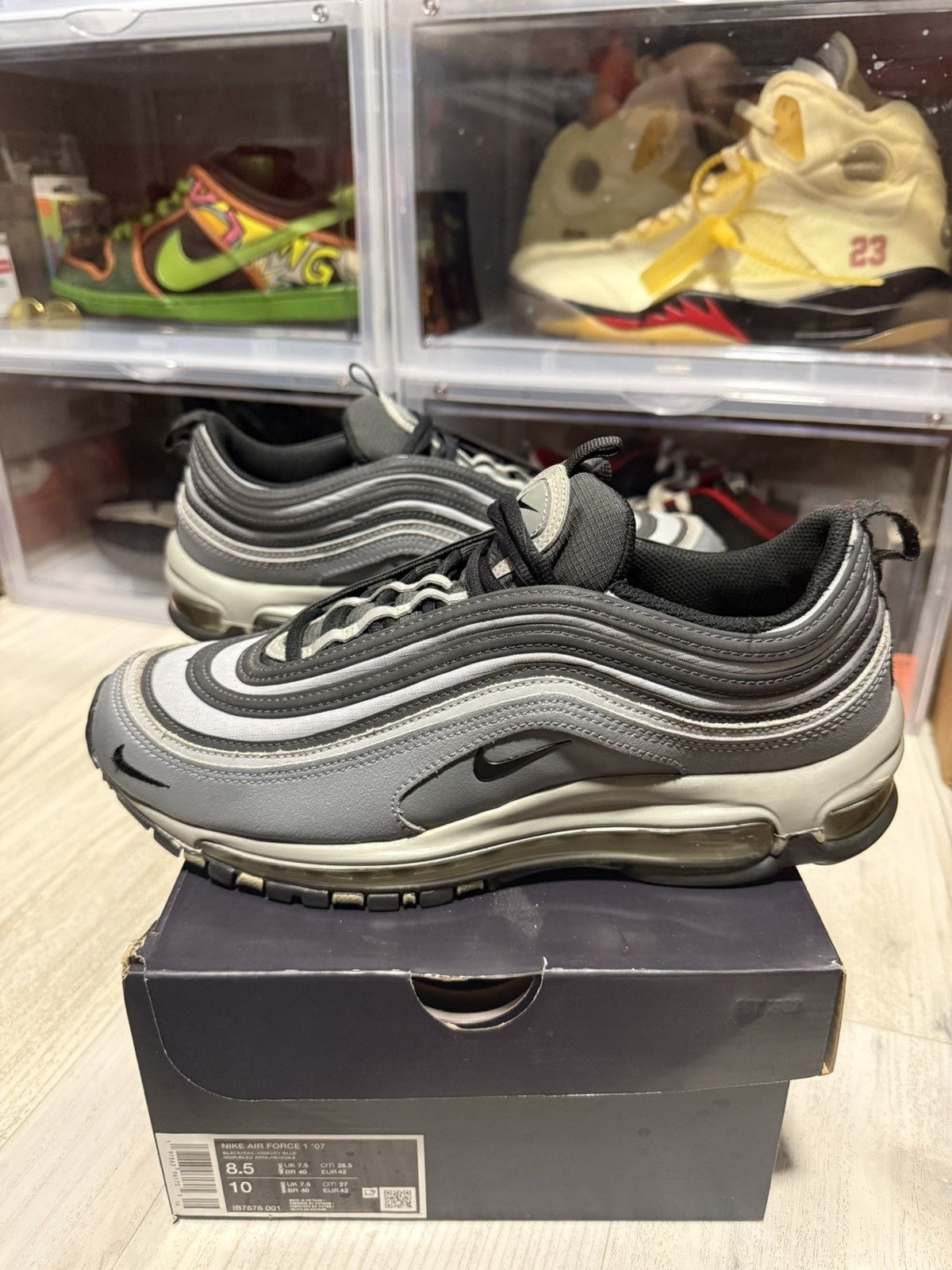 Nike Nike Air Max 97 Air Max Stadium Grey Size US 8.5 / EU 41-42 - 1 Thumbnail