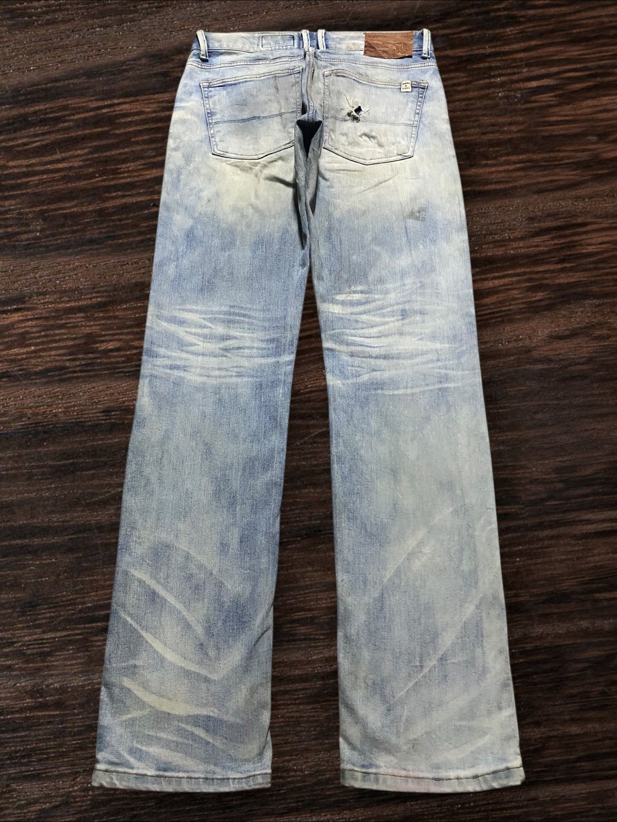 Other Peoples Republic Union Wash&Wash Distressed Denim Fade Jeans Size US 31 - 2 Thumbnail