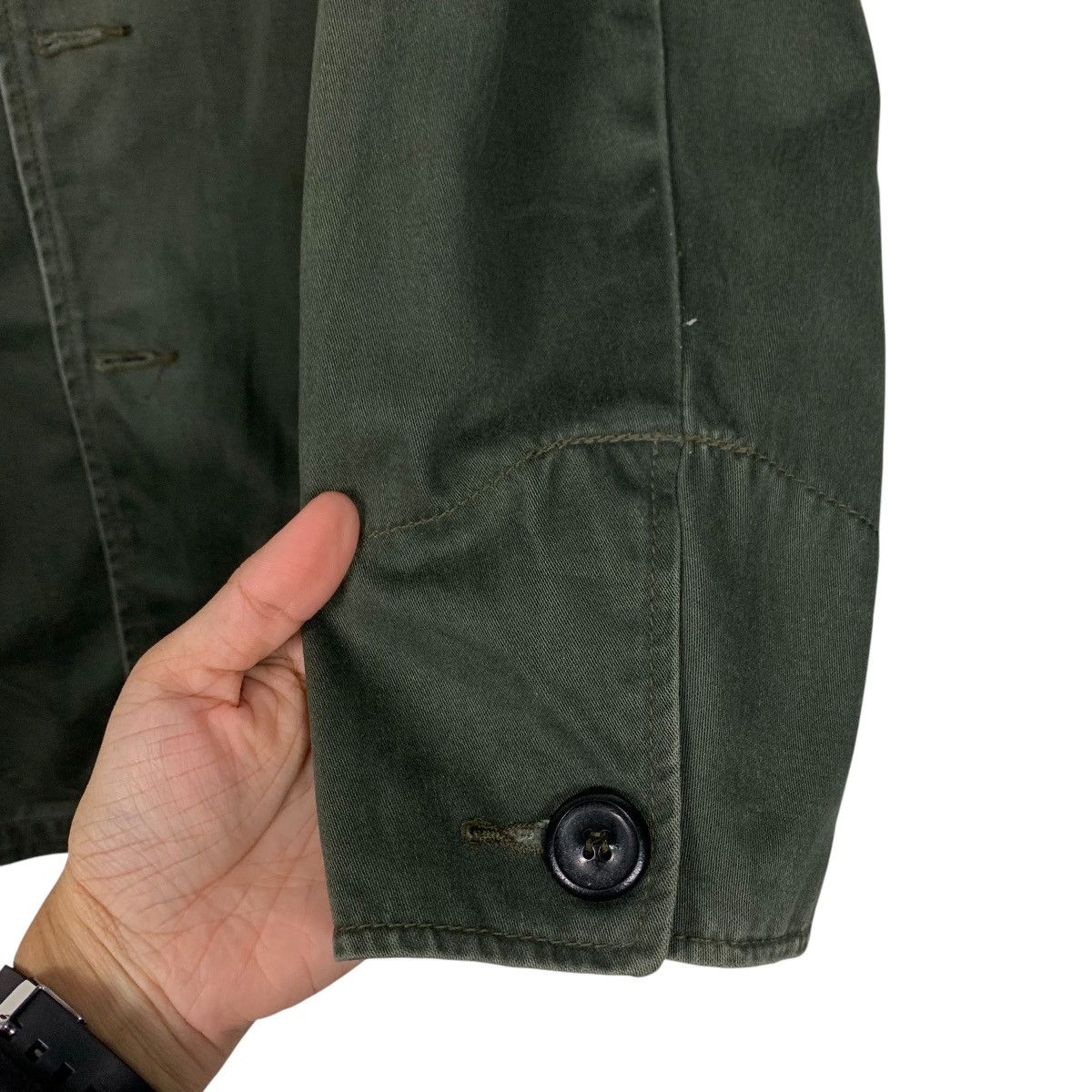 Vintage 90’s SOFTESKINE Olive Green Casual Jacket #2652-C119 Size US S / EU 44-46 / 1 - 12 Thumbnail