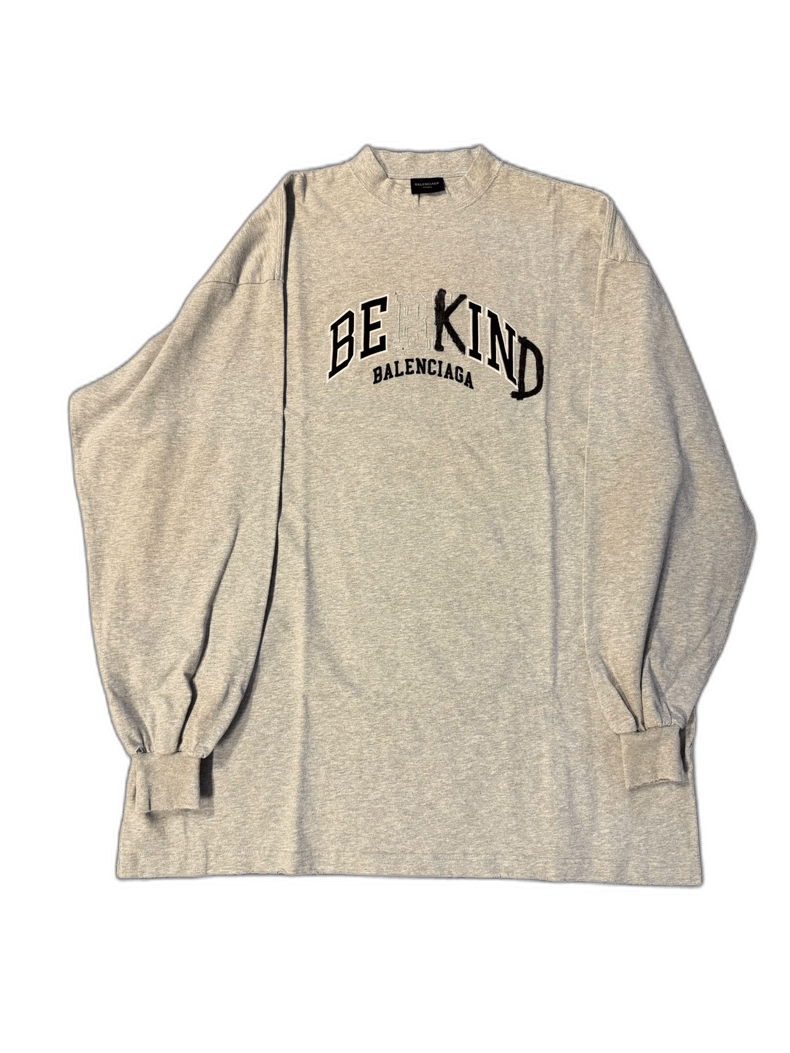 Be Kind Balenciaga Long Sleeve Hoodie Sweatshirt-yf