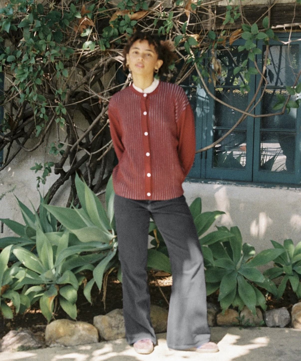 Other × Vintage Striped Red Cardigan Size US M / EU 48-50 / 2 - 4 Thumbnail