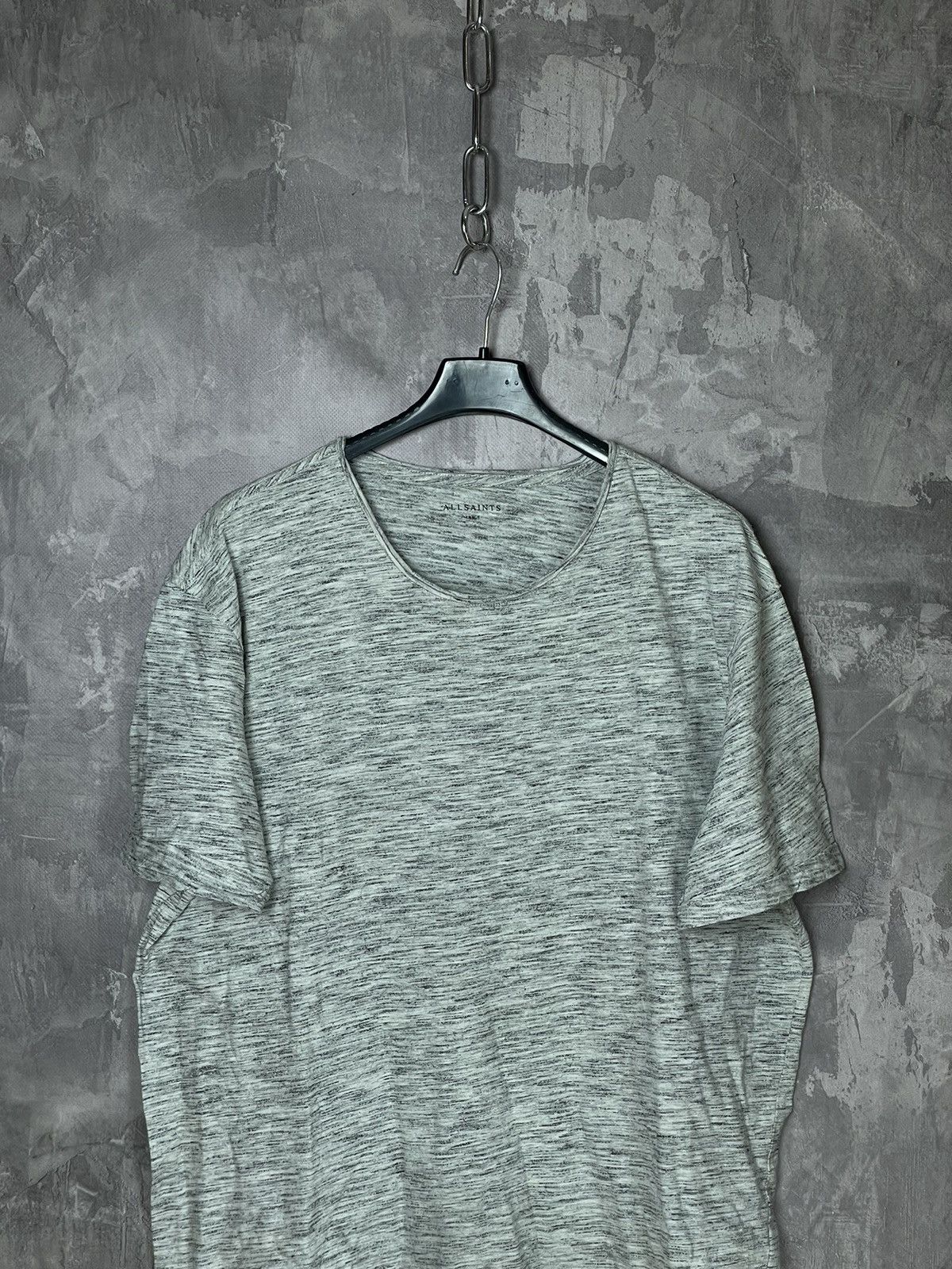 Allsaints × Designer Allsaints Cotton Minimalistic basic striped t shirt tee Size US L / EU 52-54 / 3 - 2 Thumbnail