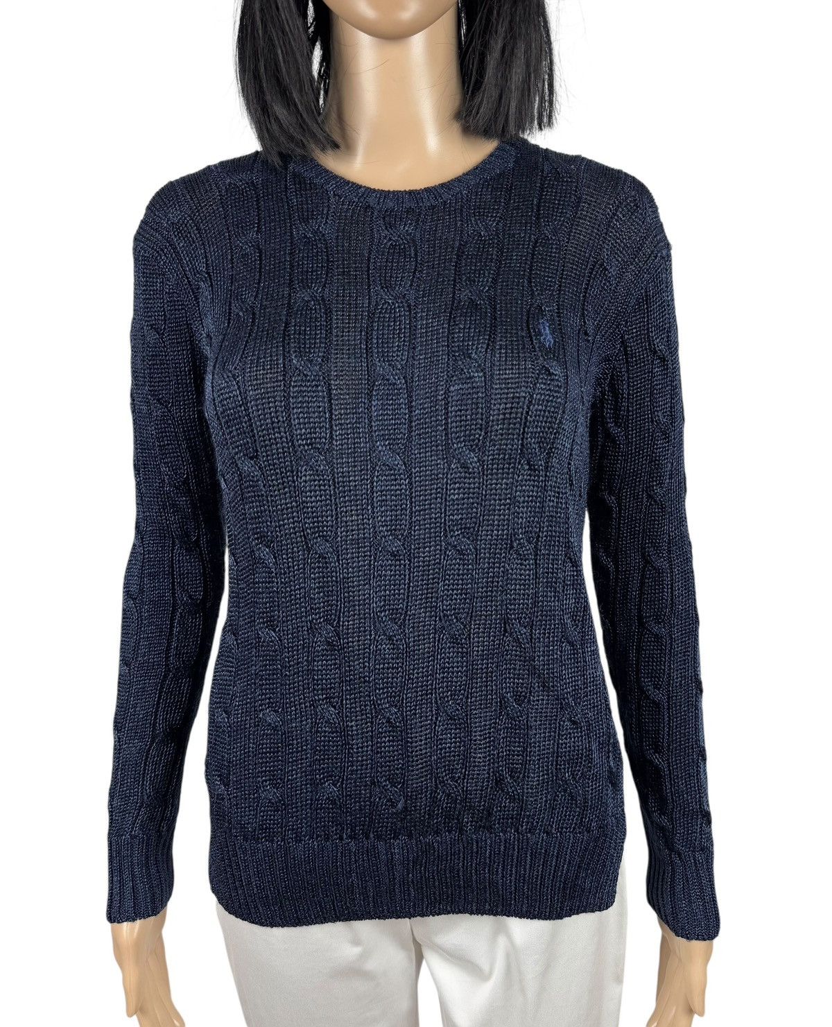 Polo Ralph Lauren Polo Ralph Lauren Knit Sweater Cable Lurex Cotton size XS Size XS / US 0-2 / IT 36-38 - 2 Thumbnail