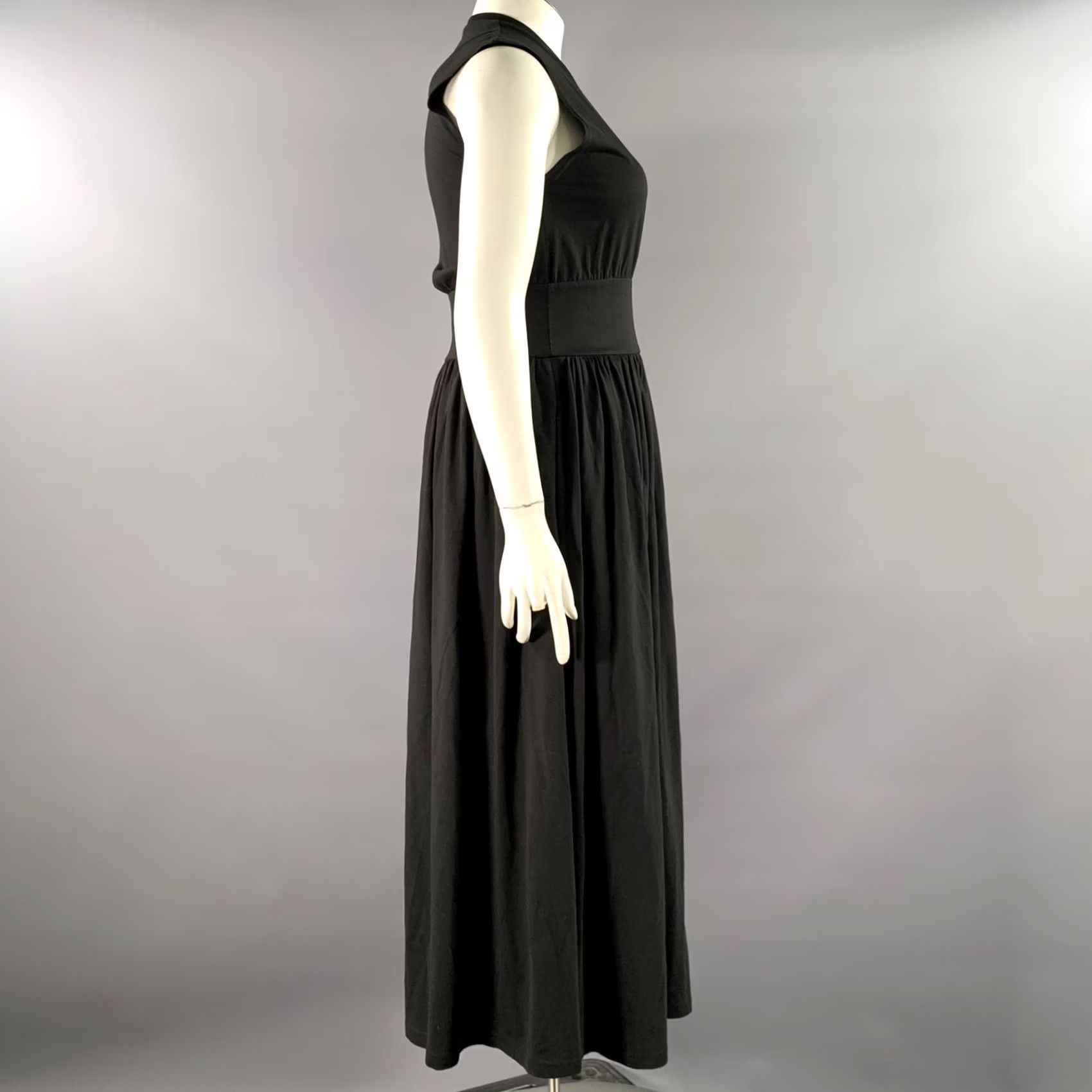 Vintage TOTEME Cotton Sleeveless Long Dress Black Size L Size L / US 10 / IT 46 - 2 Thumbnail