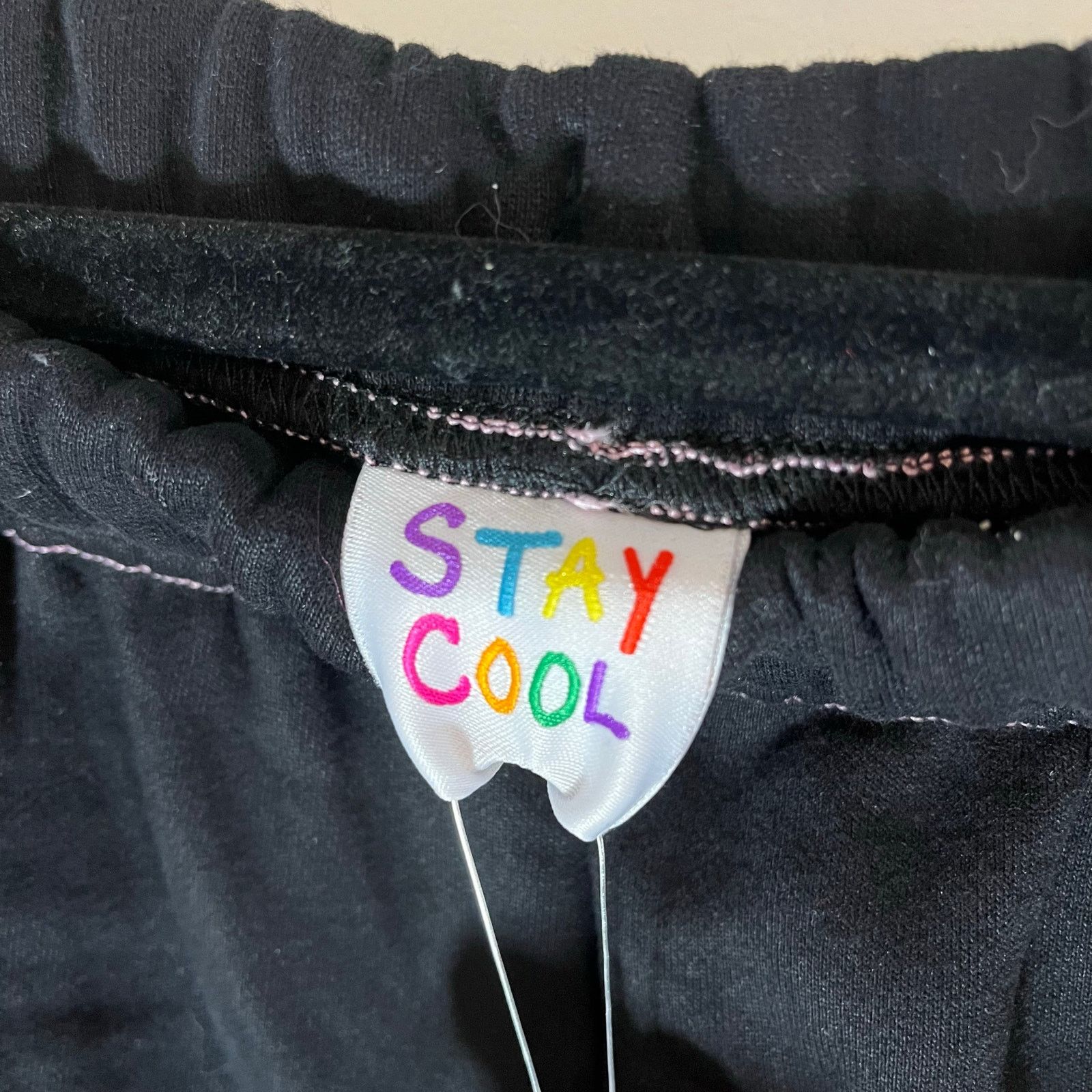 STAYCOOLNYC •NWT• STAY COOL NYC Black Puff Paint Sweatpant Joggers • XL Size US 38 / EU 54 - 5 Thumbnail