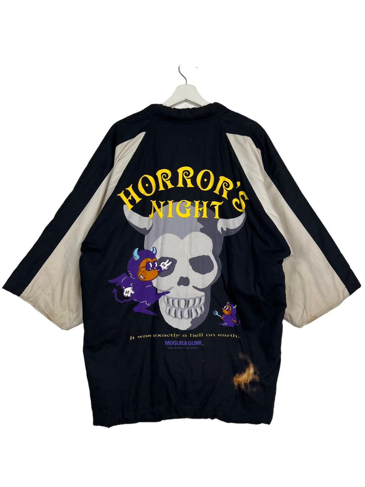 Japanese Brand 🔥 RARE VINTAGE 1981 MOGURA GUMI HORRORS NIGHT HANTEN JACKET Size US M / EU 48-50 / 2 - 1 Thumbnail