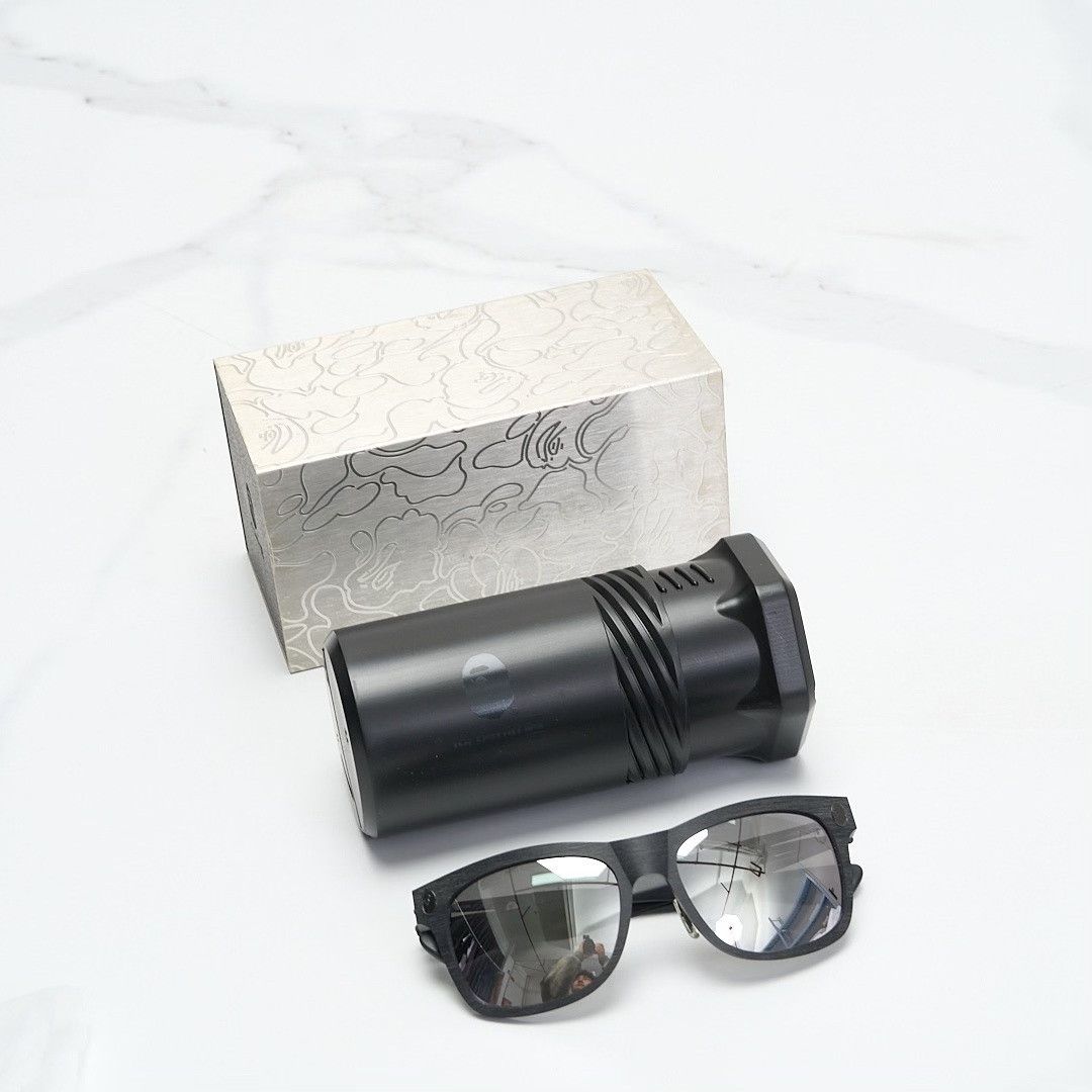Bape Bape IC Co-Limited Men's Wooden Sunglasses Size ONE SIZE - 1 Thumbnail
