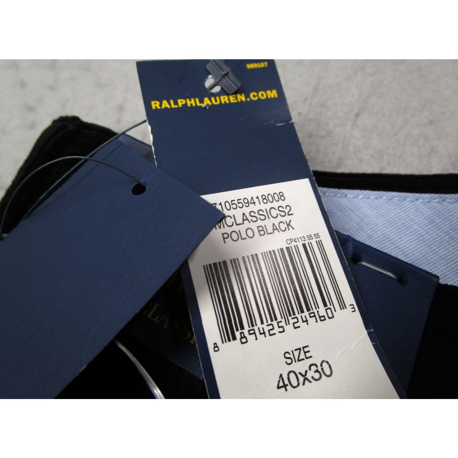 Polo Ralph Lauren Polo Ralph Lauren Dress Pants Mens 40x30 Black Corduroy Classic Fit Stretch Size US L / EU 52-54 / 3 - 5 Thumbnail