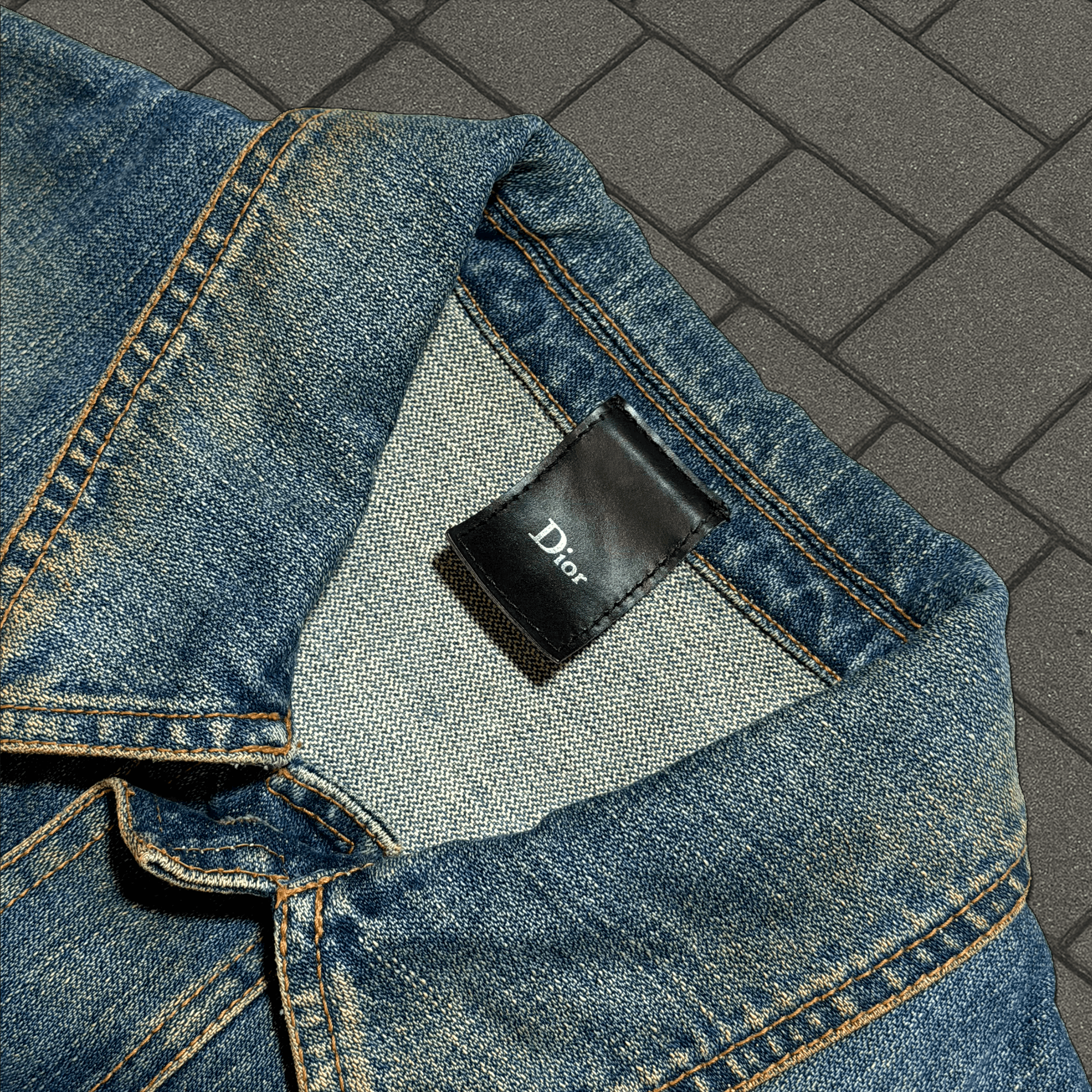 Dior AW04 Dior Homme Rust Denim Jacket Size US S / EU 44-46 / 1 - 3 Thumbnail