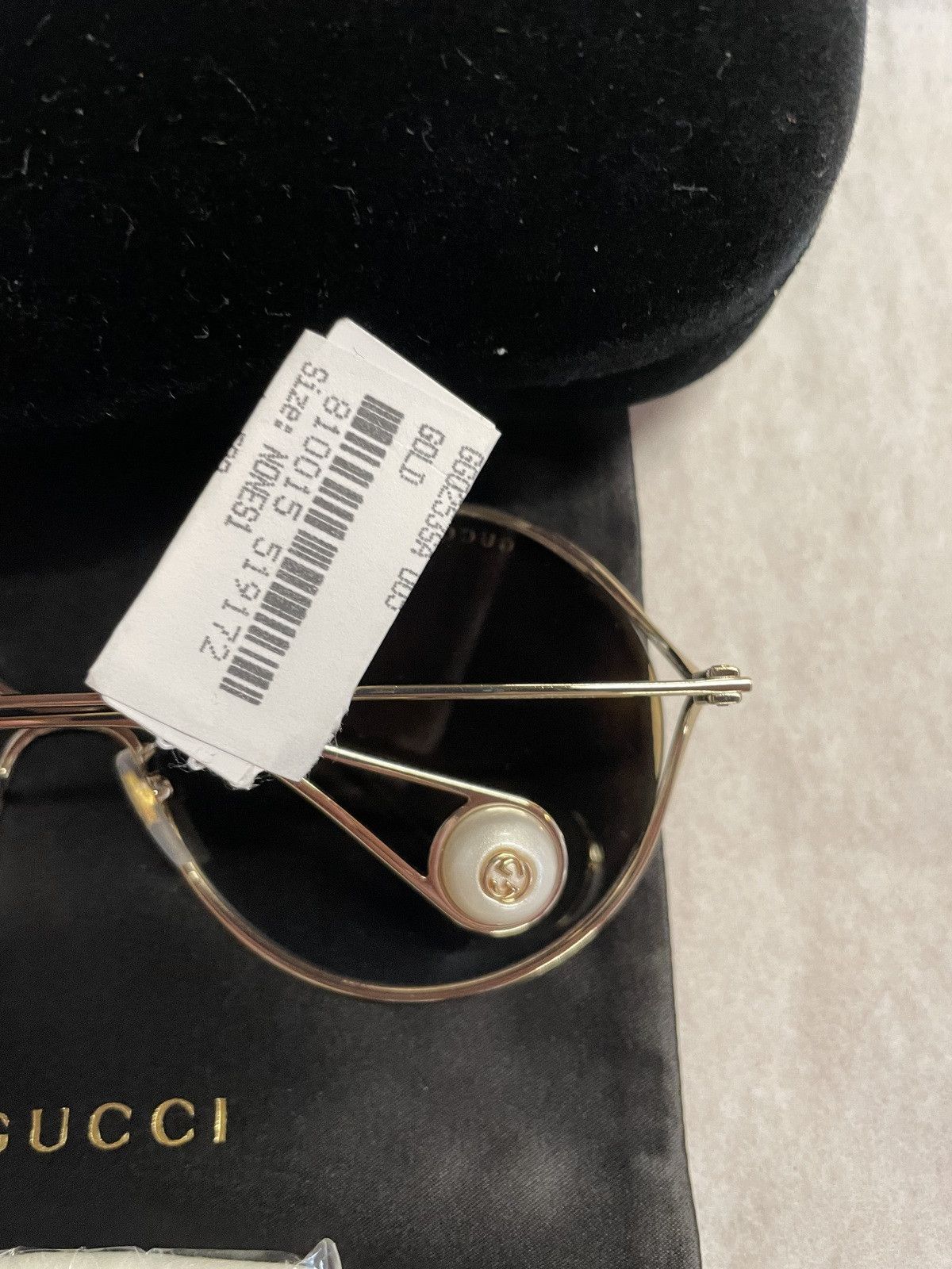 Gucci Gucci GG 0253S 005 Shiny Endura Gold Metal Round Sunglasses Size ONE SIZE - 3 Thumbnail