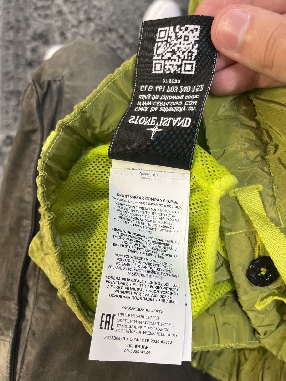 Stone Island Stone Island Olive Green Nylon Shorts L Size US 34 / EU 50 - 7 Thumbnail