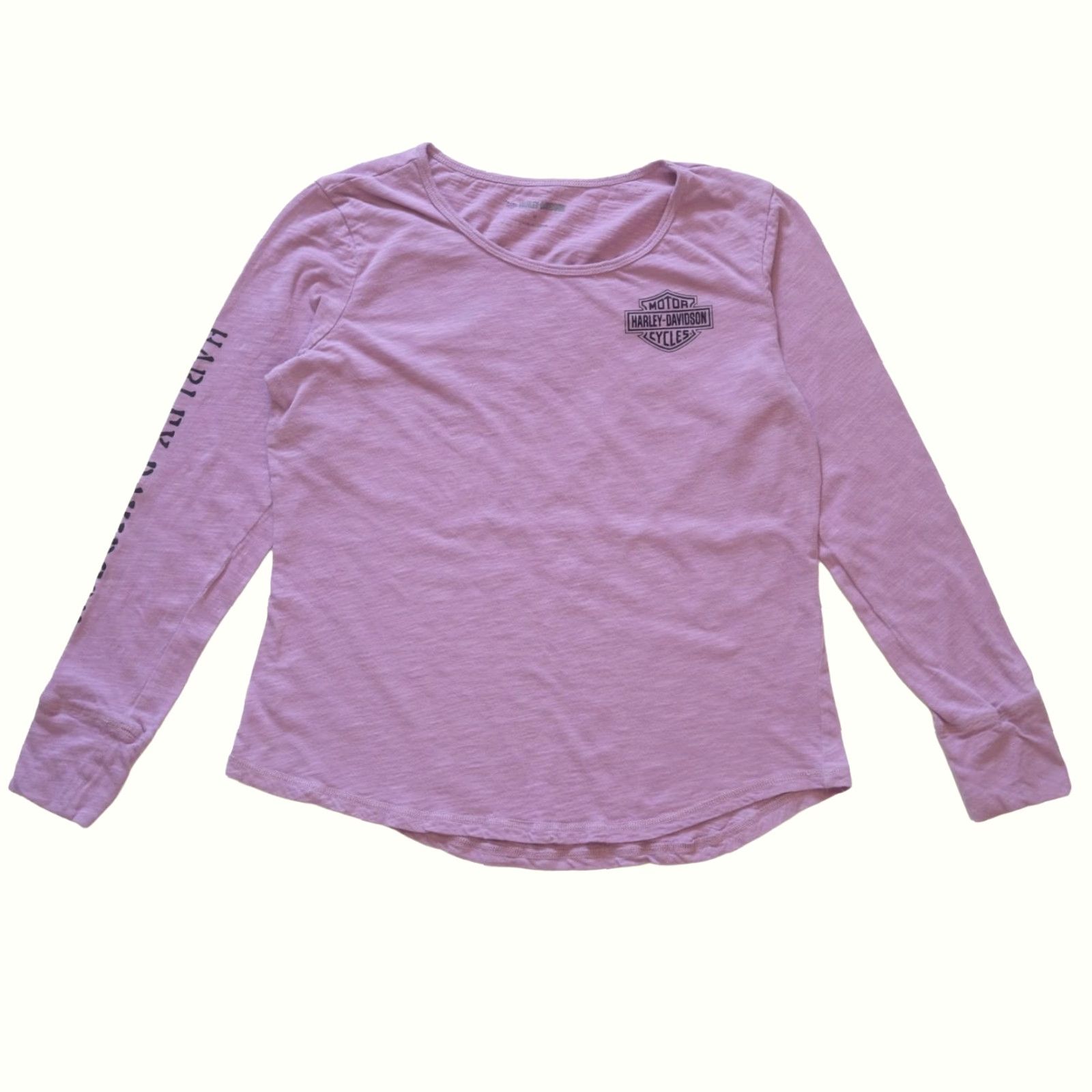 Harley Davidson VINTAGE Harley-Davidson T-Shirt Women’s M Purple Motorcycle Graphic Long Sleeve Shirt Size M / US 6-8 / IT 42-44 - 3 Thumbnail