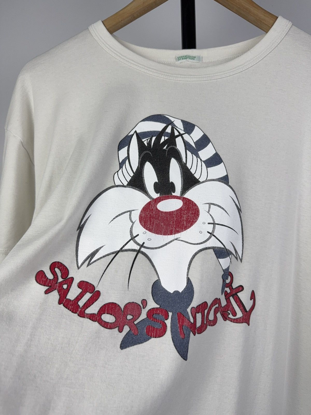 Cartoon Network × Vintage × Warner Bros Vng 90s Sylvester Benetton Looney Tunes Warner Bros. t-shirt Size US L / EU 52-54 / 3 - 3 Thumbnail