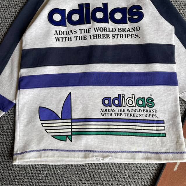 Adidas Three stripes adidas big logo vintage Size US L / EU 52-54 / 3 - 4 Thumbnail