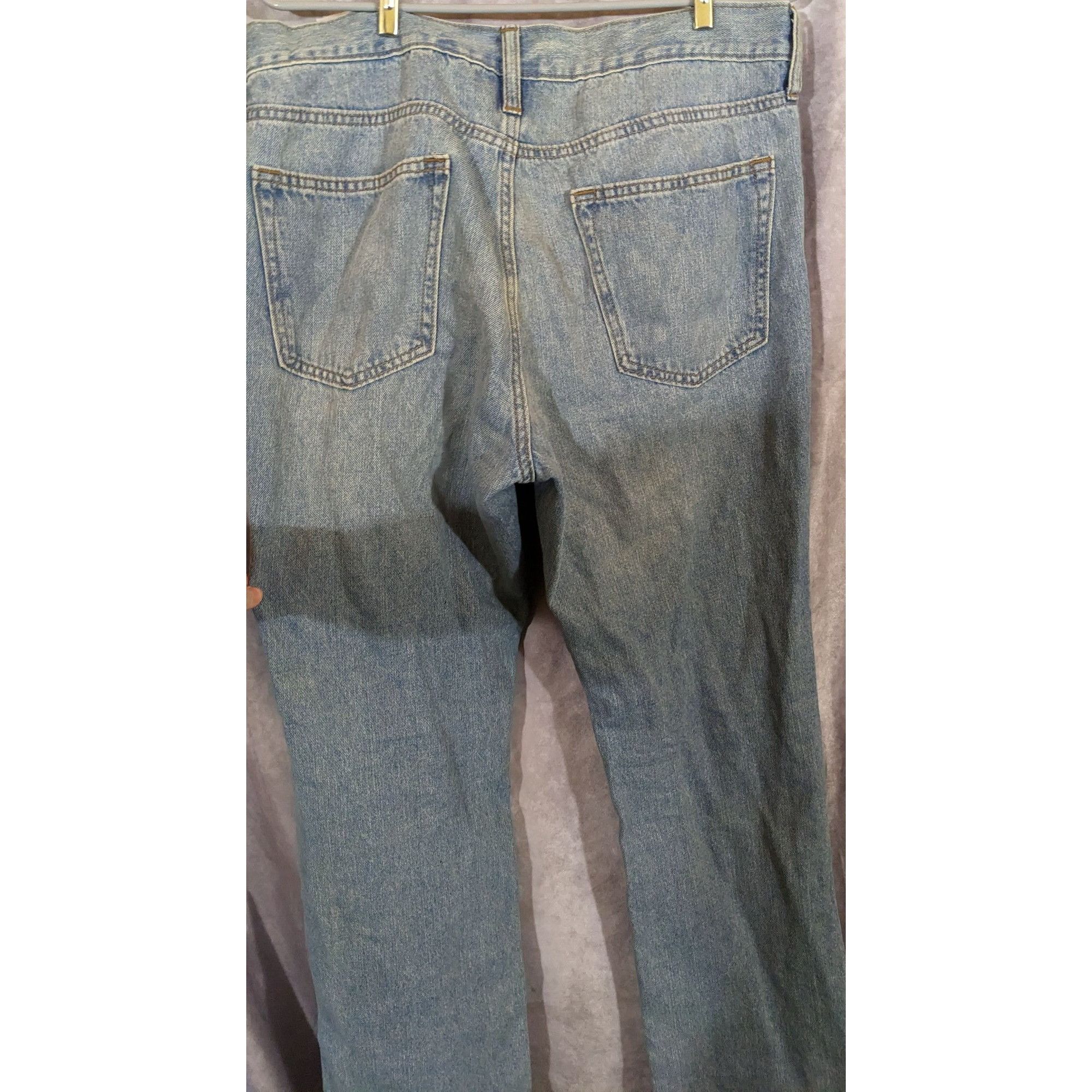 Old Navy Old Navy Mens Boot Cut Jeans Size 34x32 Light Wash Denim Cla Size US 34 / EU 50 - 2 Thumbnail