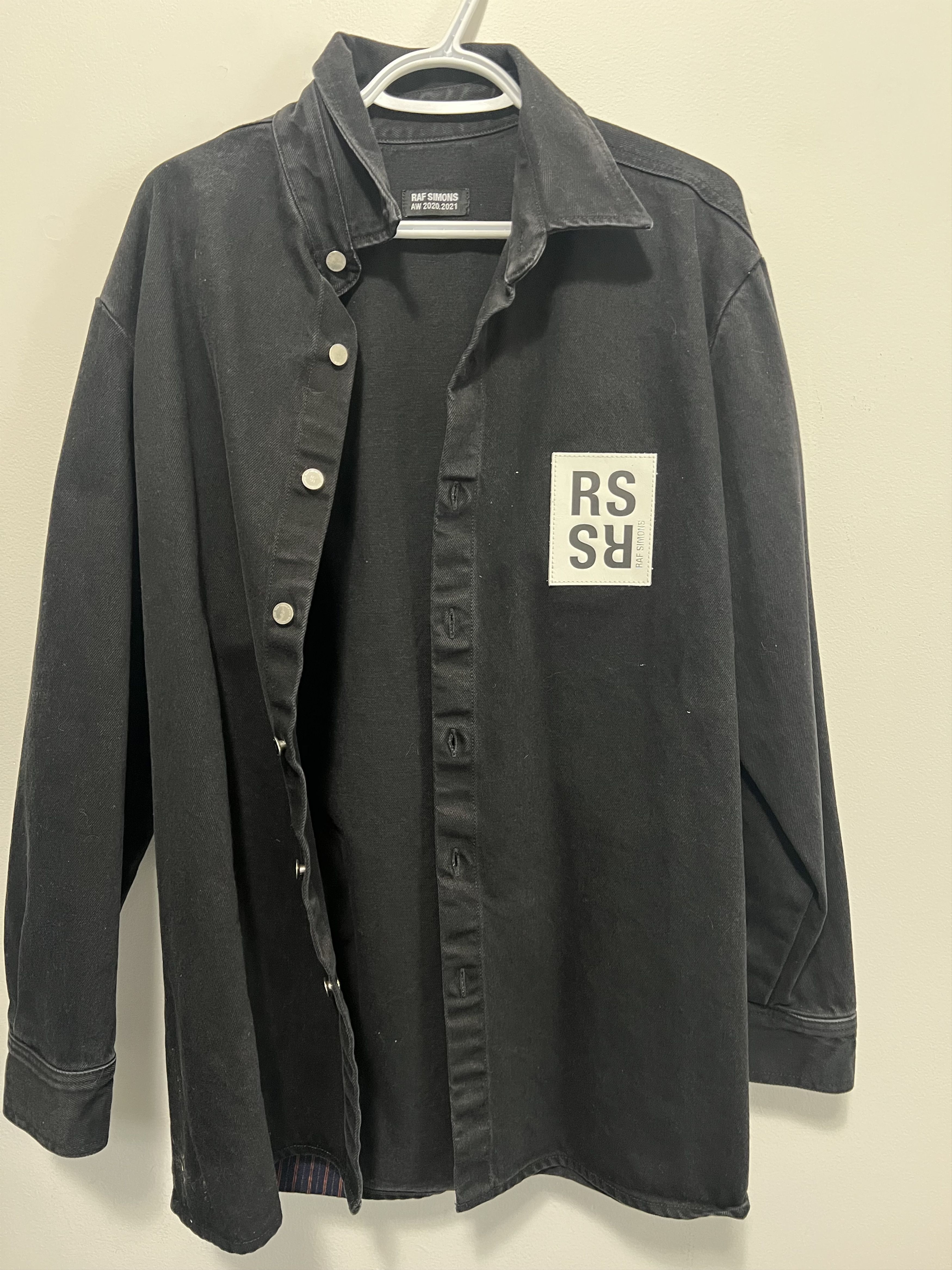 Raf Simons Raf Simons AW20 RS Patch Black Denim Shirt Jacket Size M Size US M / EU 48-50 / 2 - 1 Thumbnail