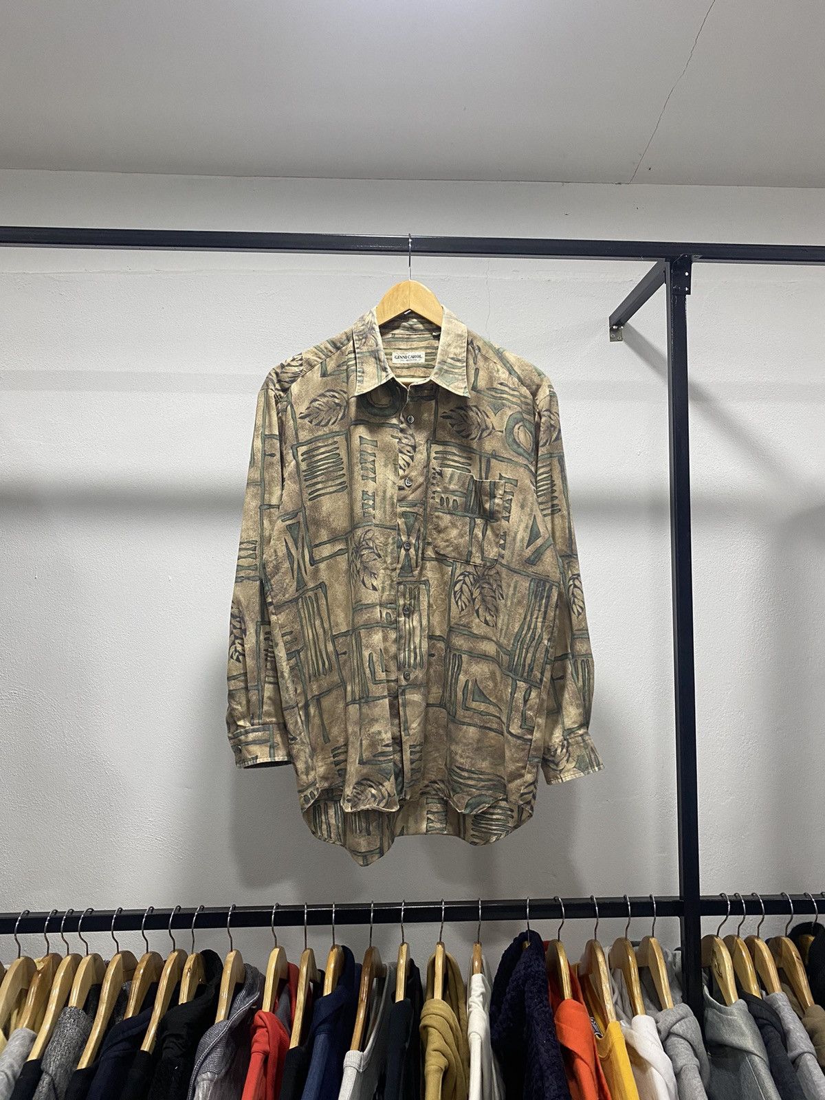 Designer × Vintage Vintage💥 Ginni Carol Ls Shirt Floral 90s 80s Size US L / EU 52-54 / 3 - 1 Thumbnail